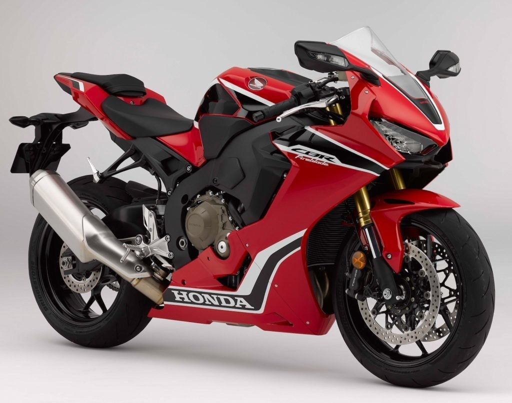 Carénage Amotopart Honda CBR1000RR 2017-2025 Rouge&Kit Style1 blanc