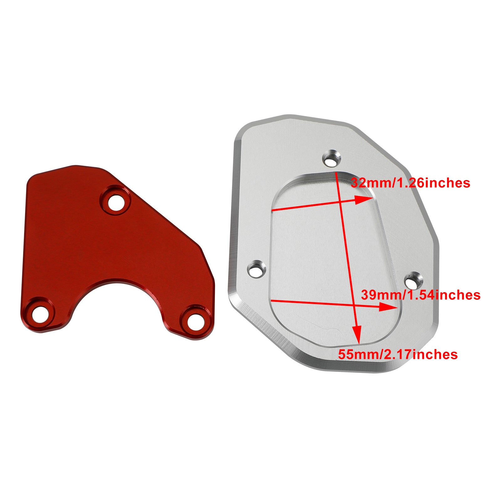 21-22 Trident 660 Kickstand Enlarge Plate Pad