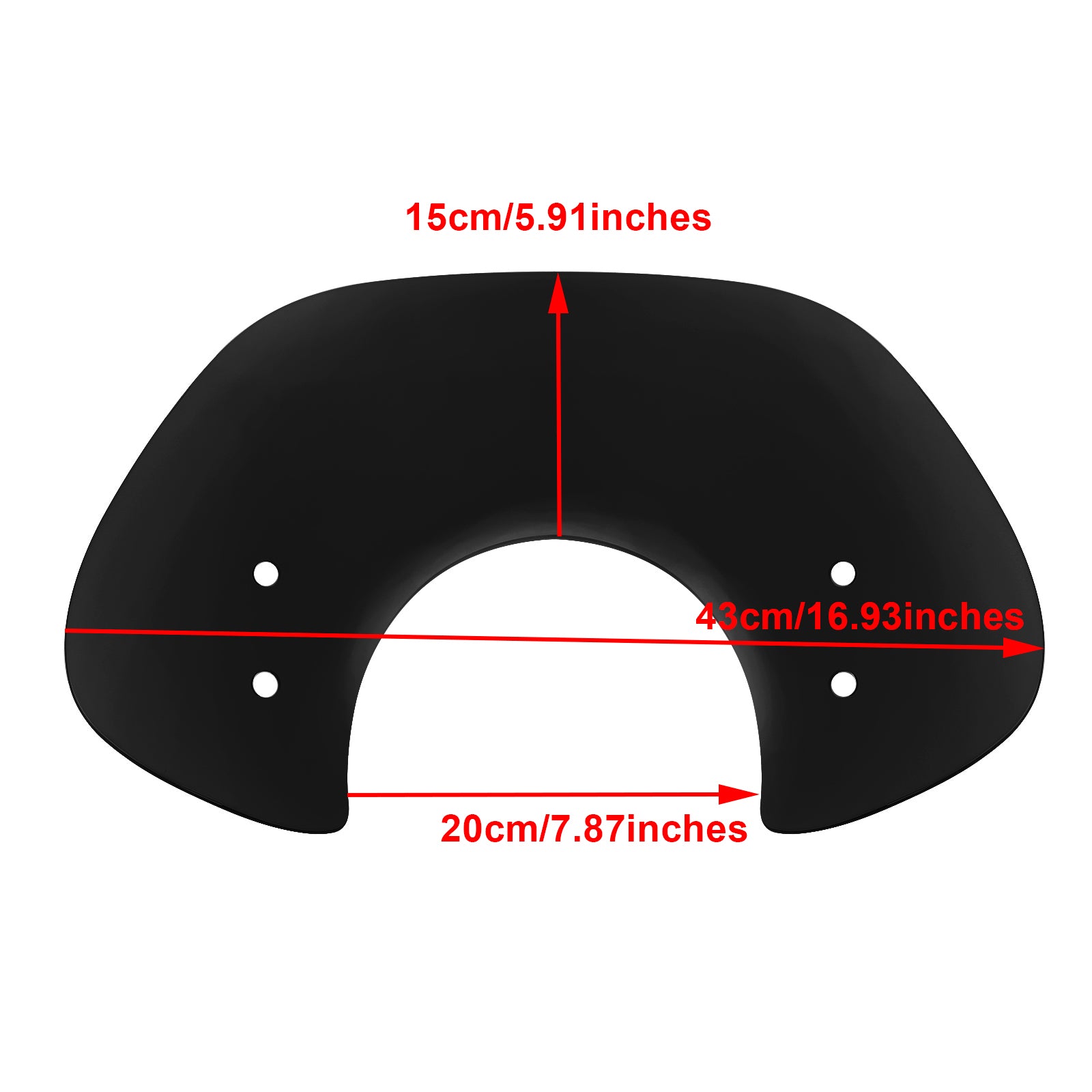 Kort forrude forrude passer til Vespa Primavera 150 2014-2021 generisk