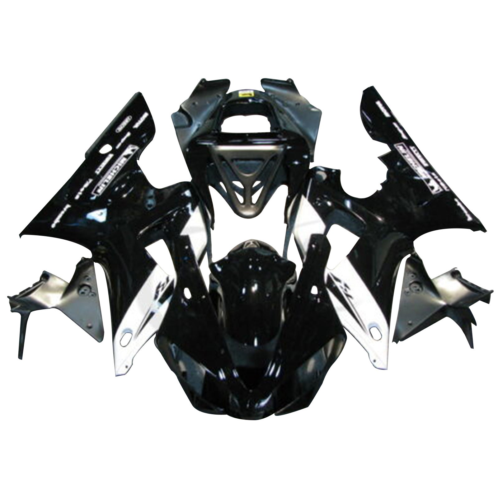 Amotopart 2000-2001 Yamaha YZF-R1 Black Fairing Kit