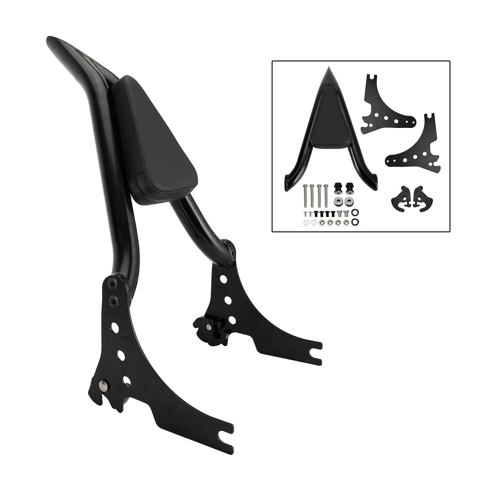 Respaldo del pasajero apto para Sportster XL883 C/R XL1200R XLH883 XLH1200 04-20