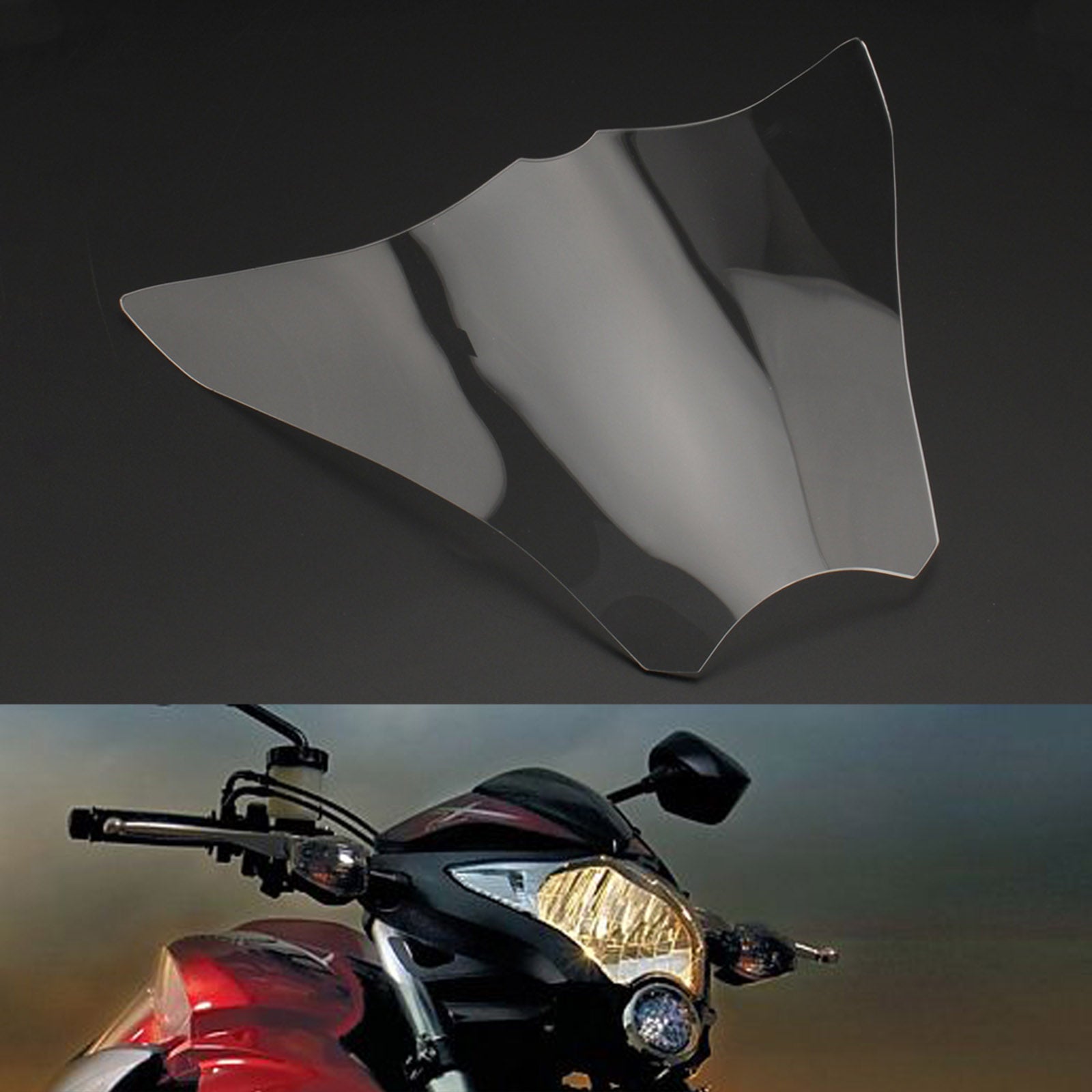Främre strålkastarlinslampskydd täcker för Honda CB1000R 2008-2017 Smoke Generic