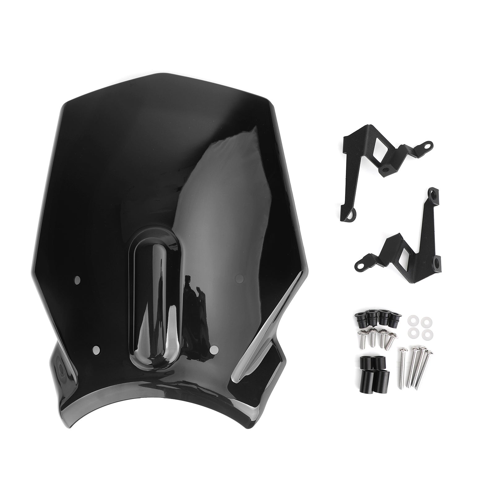 ABS Plastic Motorfiets voorruit voorruit voor Honda CB125R CB300R 2018-2019 Zwarte generieke