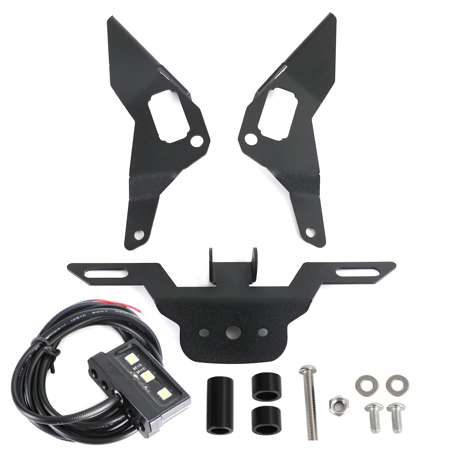 Licensplade Holder Frame Bracket Fit til Kawasaki Ninja400 Z400 2018-2020 Generisk