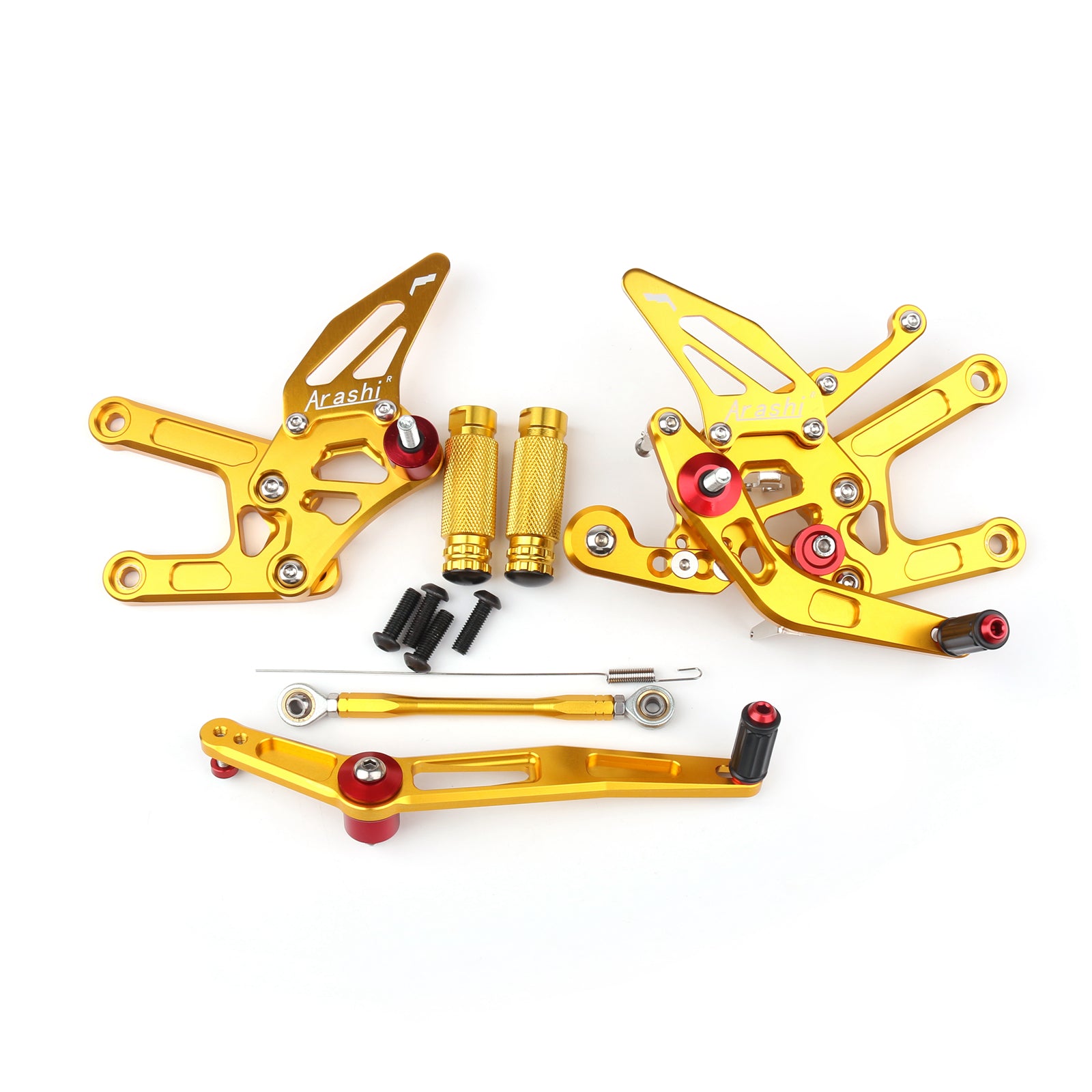 Pedane pedane posteriori regolabili per moto per Yamaha Yzf R6 2020