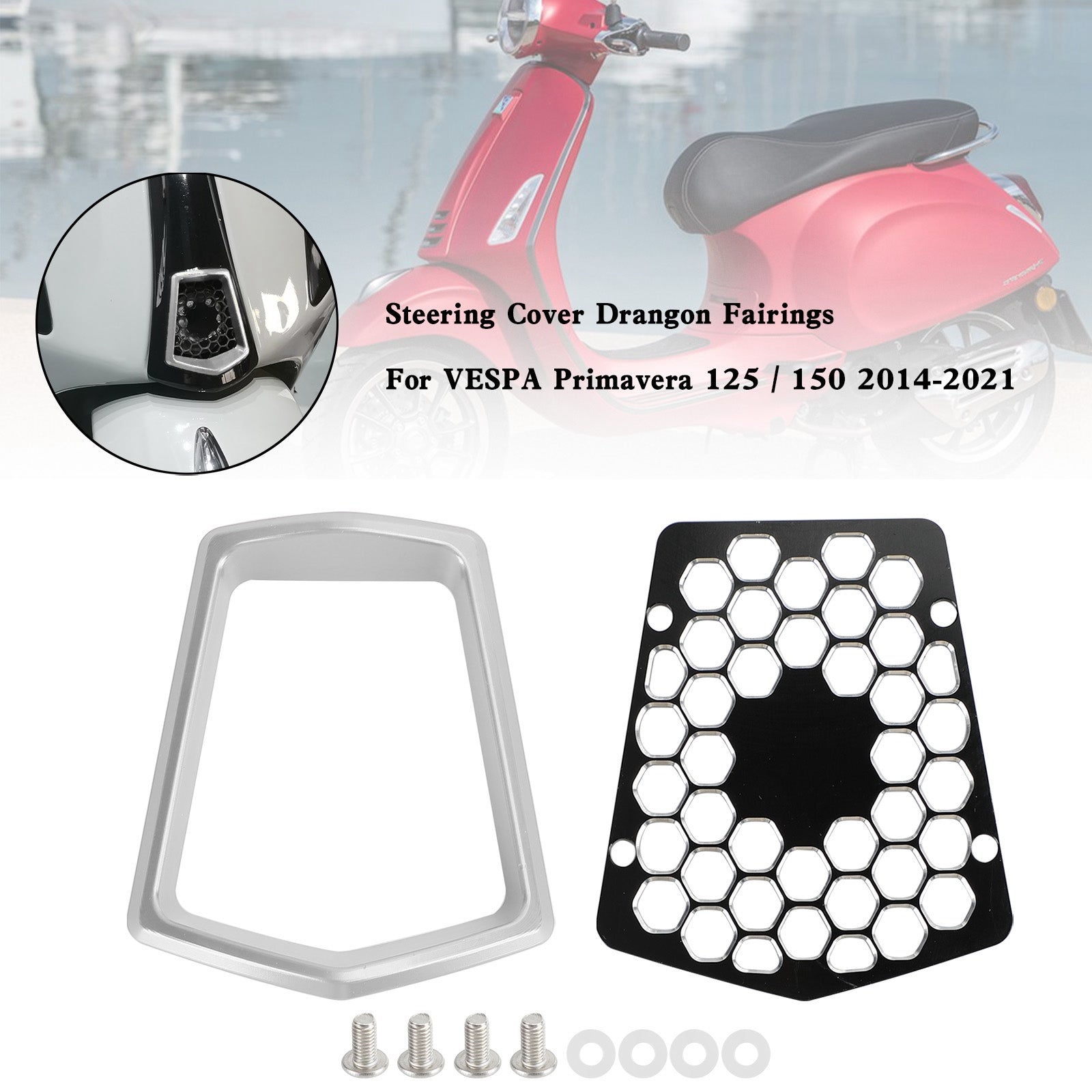 Front Center Horn Cover för Vespa Sprint Primavera 125/150 2014-2021