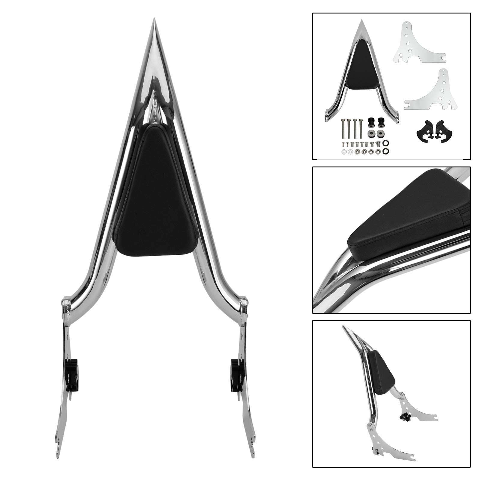 Respaldo del pasajero apto para Sportster XL883 C/R XL1200R XLH883 XLH1200 04-20