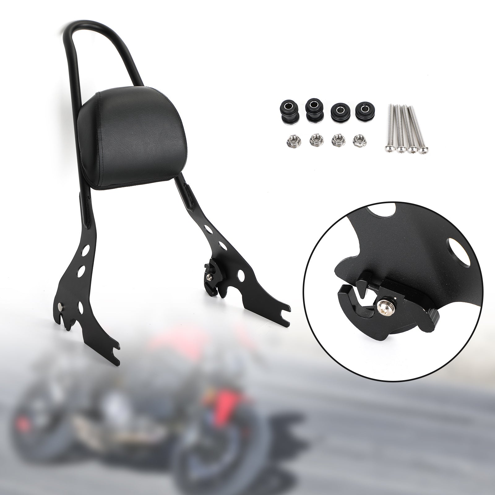 Respaldo del pasajero apto para Harley Street XG 500 750 2015-2021 Genérico