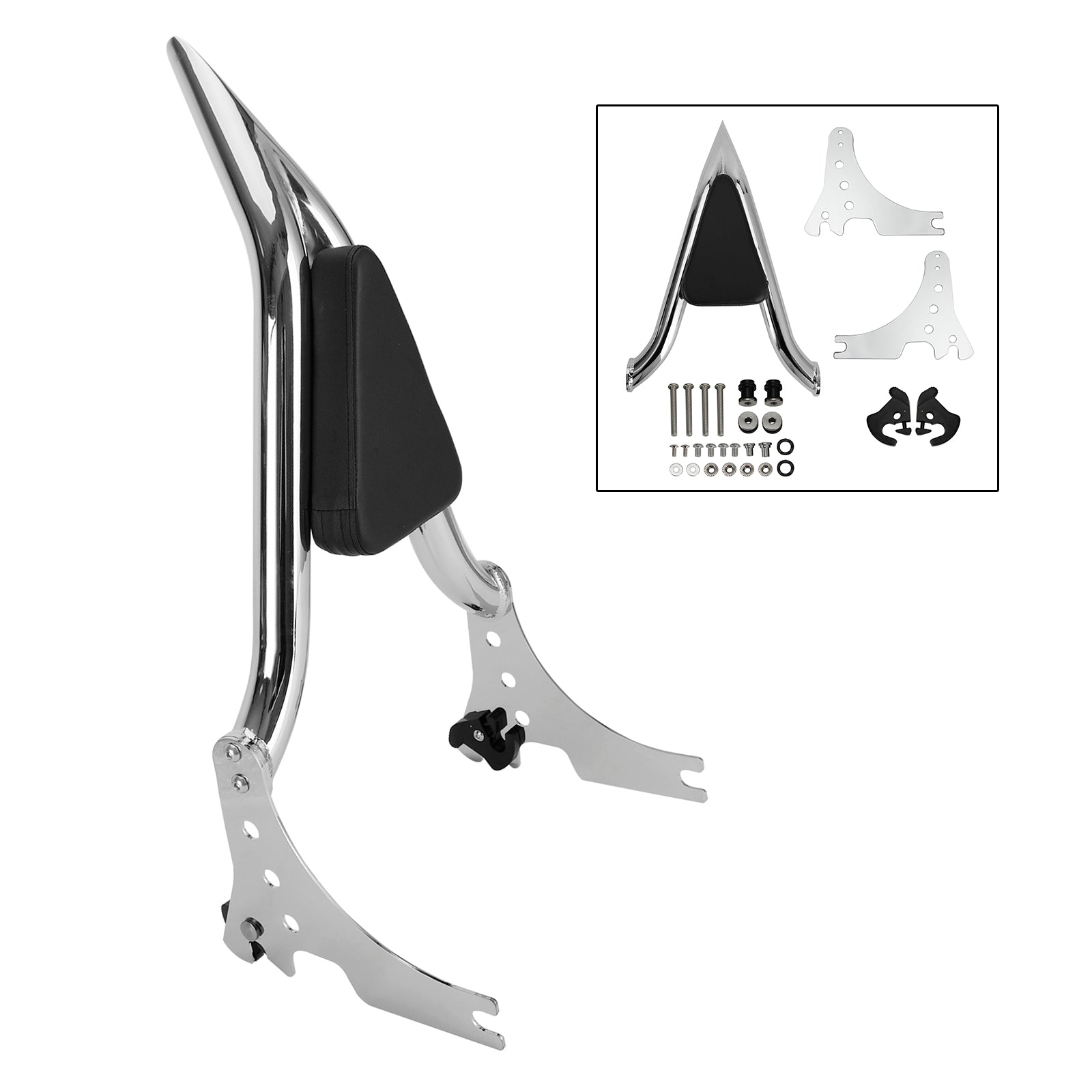 Respaldo del pasajero apto para Sportster XL883 C/R XL1200R XLH883 XLH1200 04-20