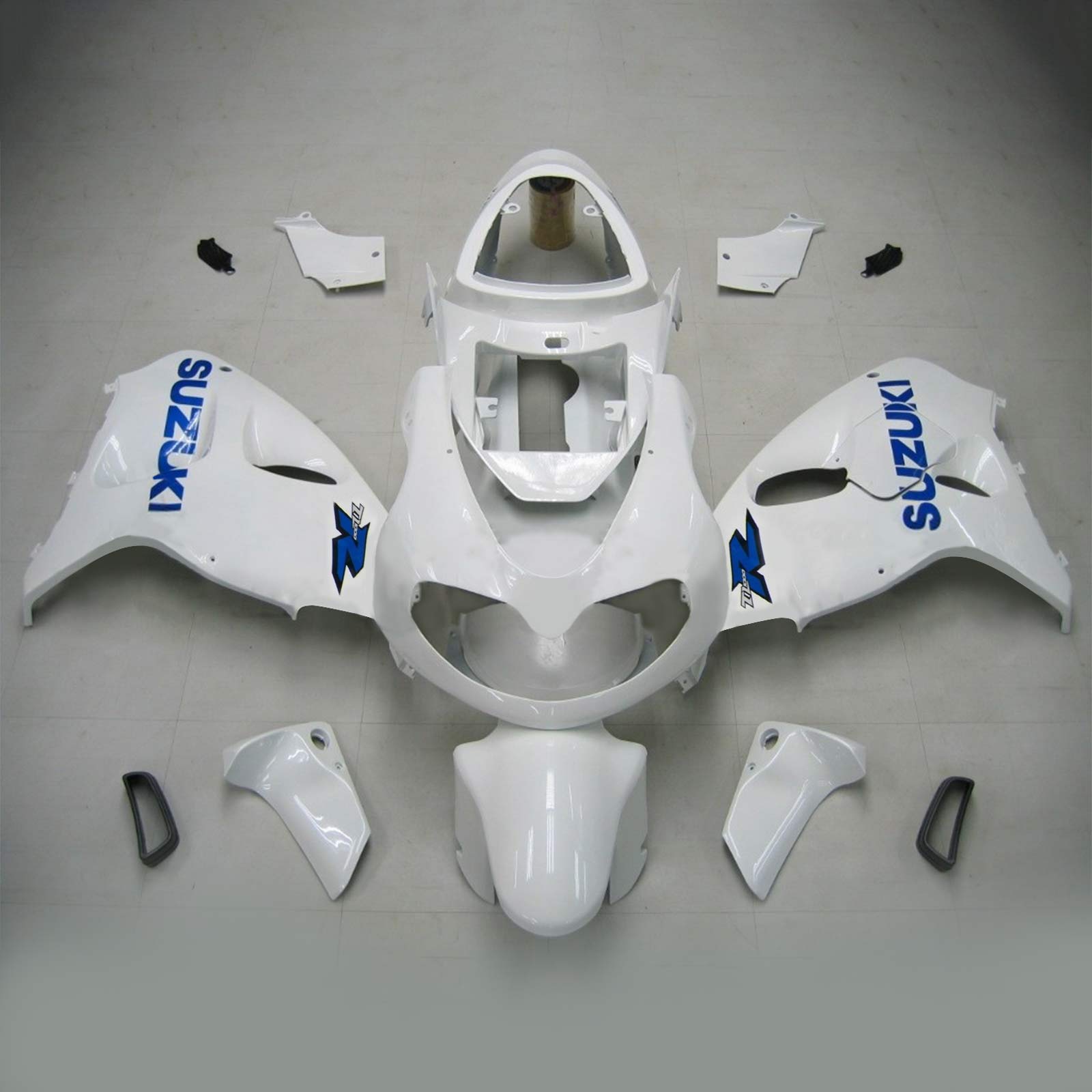 Amotopart 1998-2003 Suzuki TL1000R Fairing White&Blue letter Kit