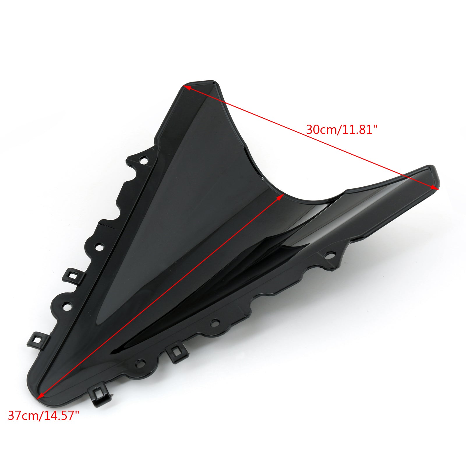 Racing ABS-voorruit voorruit voor Yamaha YZF R15 2014-2016 Zwarte generiek