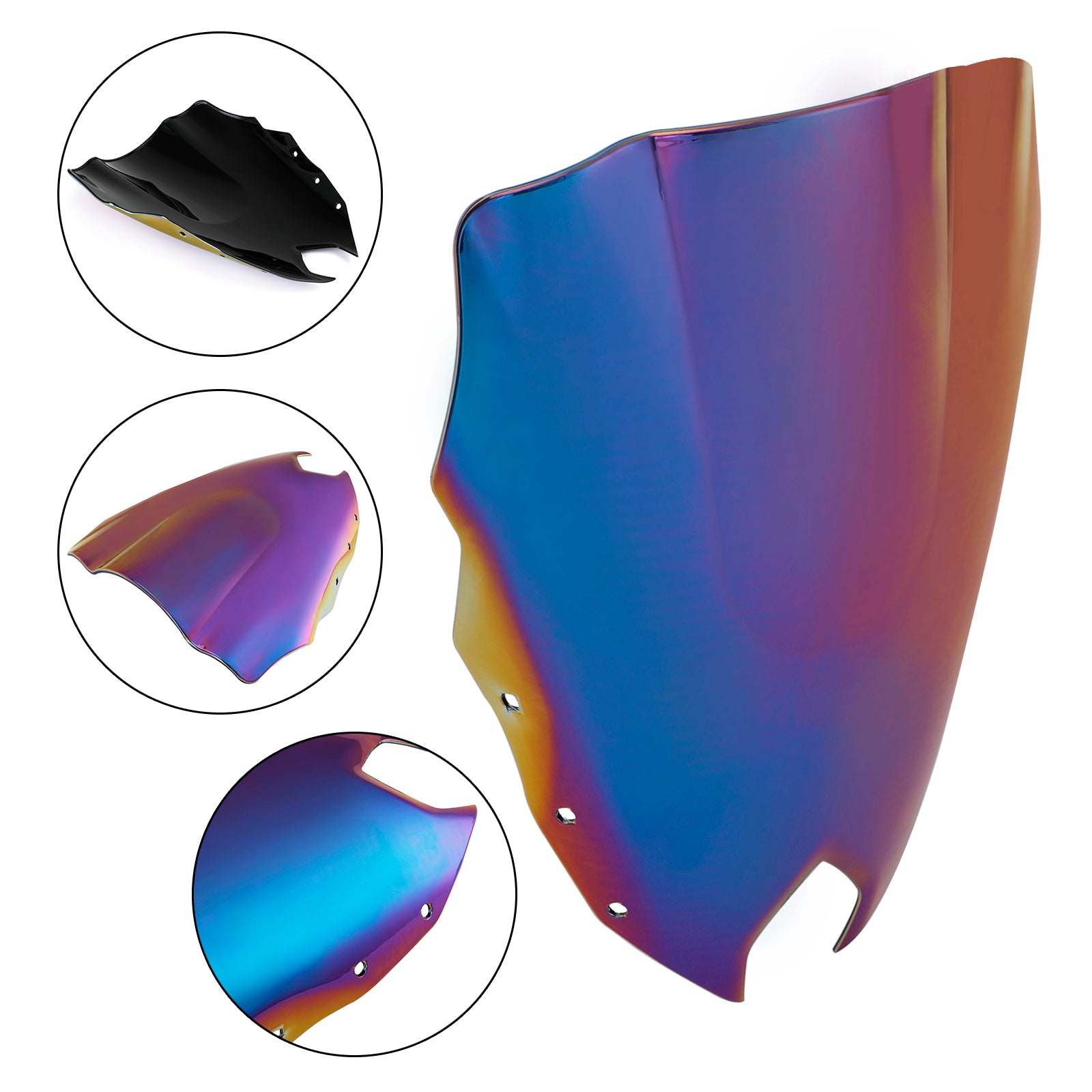 Le pare-brise de moto ABS Ajustement pour Yamaha FZ6R FZ-6R FZS600 2009-2015