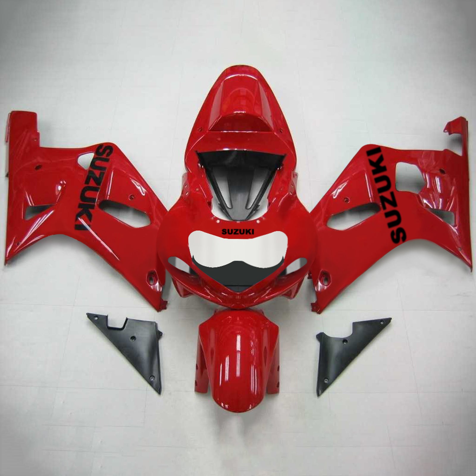Amotopart Suzuki 01-03 GSXR600 & 00-03 GSXR750 Verkleidungssatz, glänzend rot
