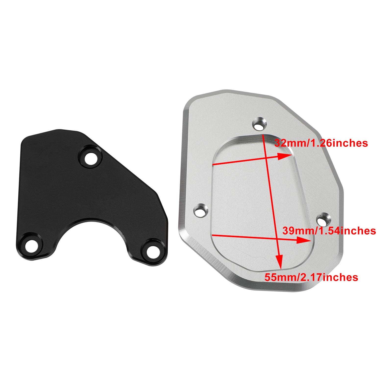 21-22 Trident 660 Kickstand Enlarge Plate Pad