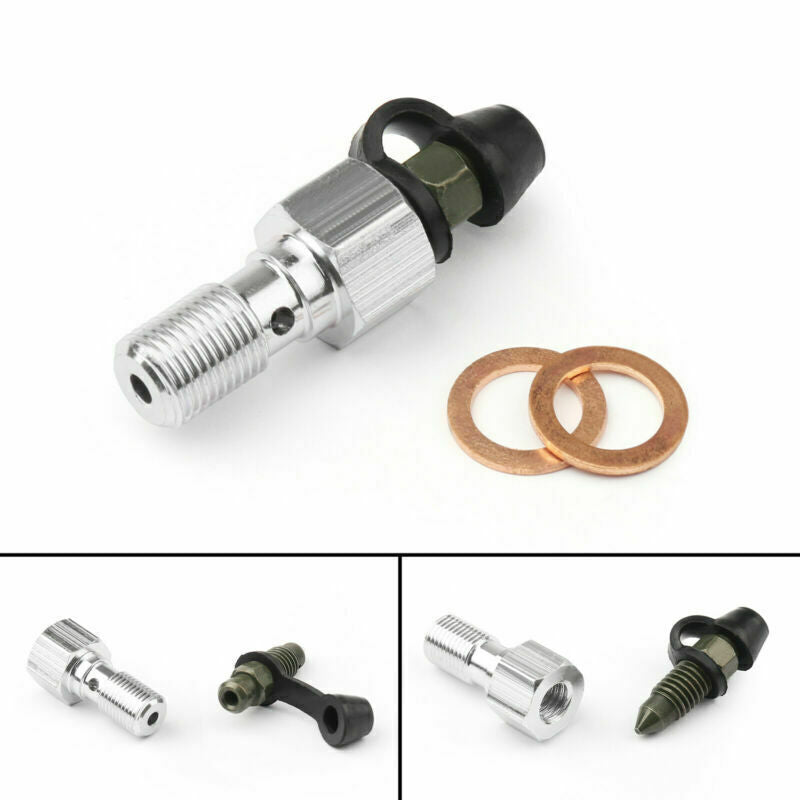Honda motorremremklauw M10 x 1,0 x 20 mm Alu Bleed Screw Nipple