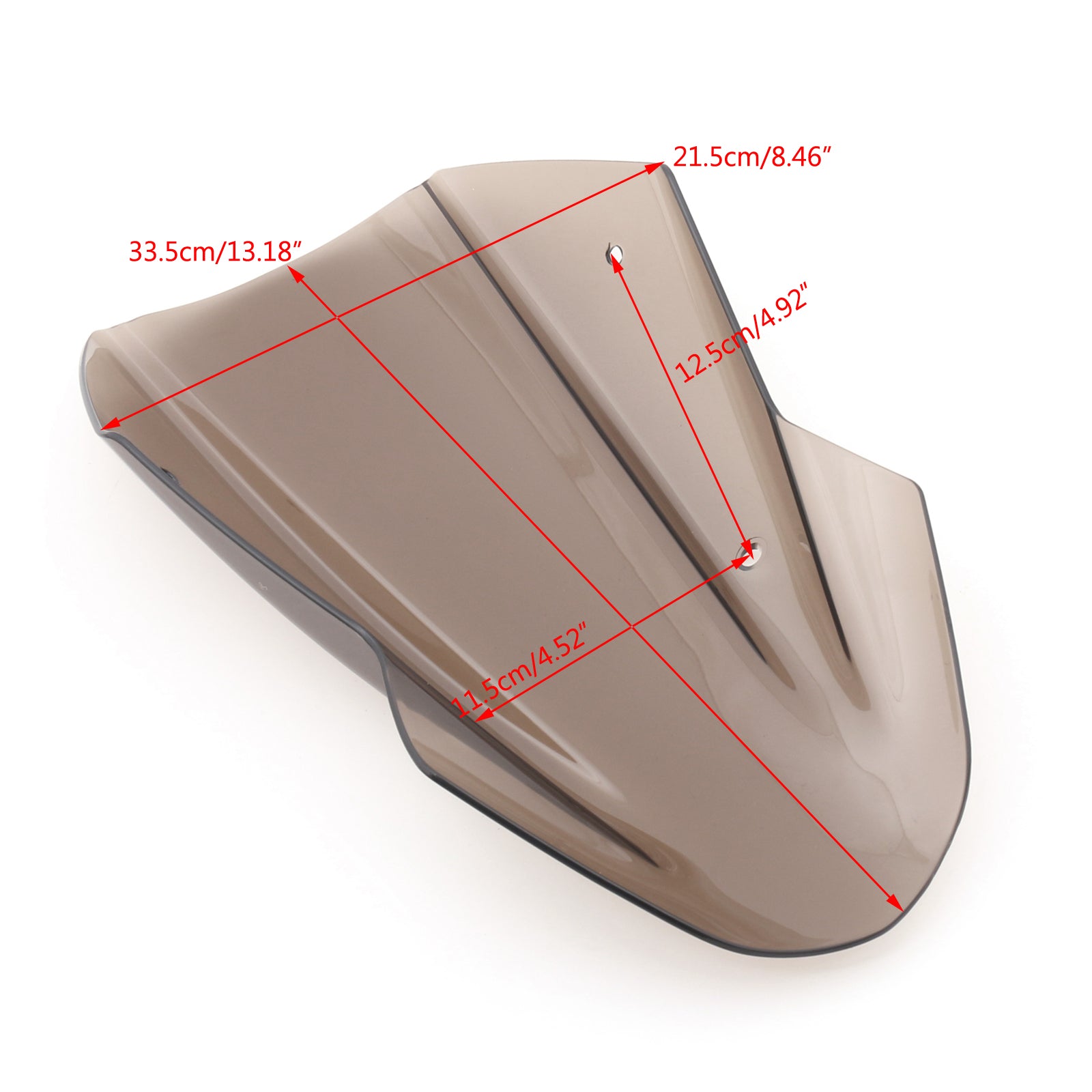 ABS-Windschutzscheiben-Windschutzscheibe mit Halterung für Kawasaki Z650 ab 2017