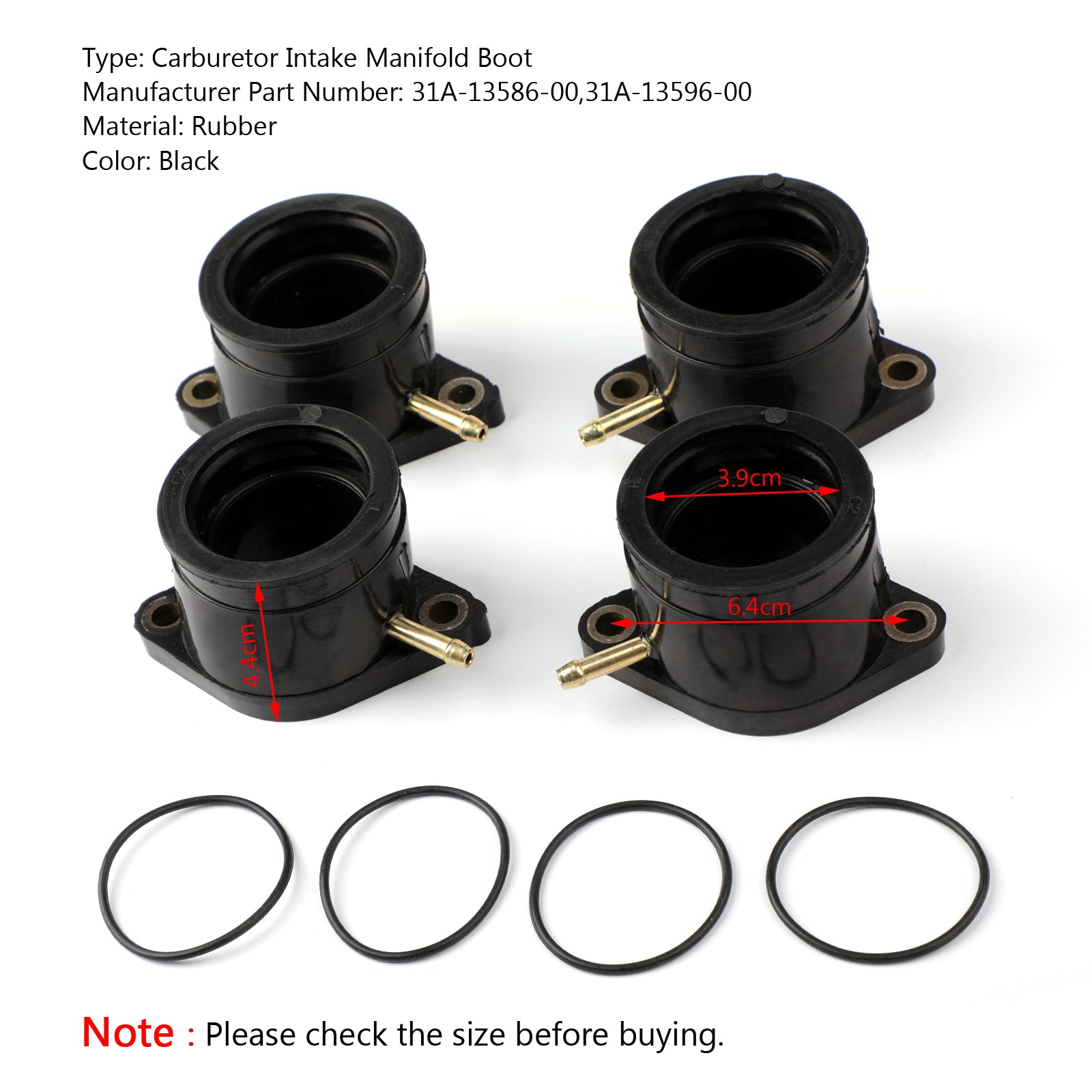 Carburetor Holder Intake Manifold Boot til Yamaha XJ900 XJ900F 1983-1986