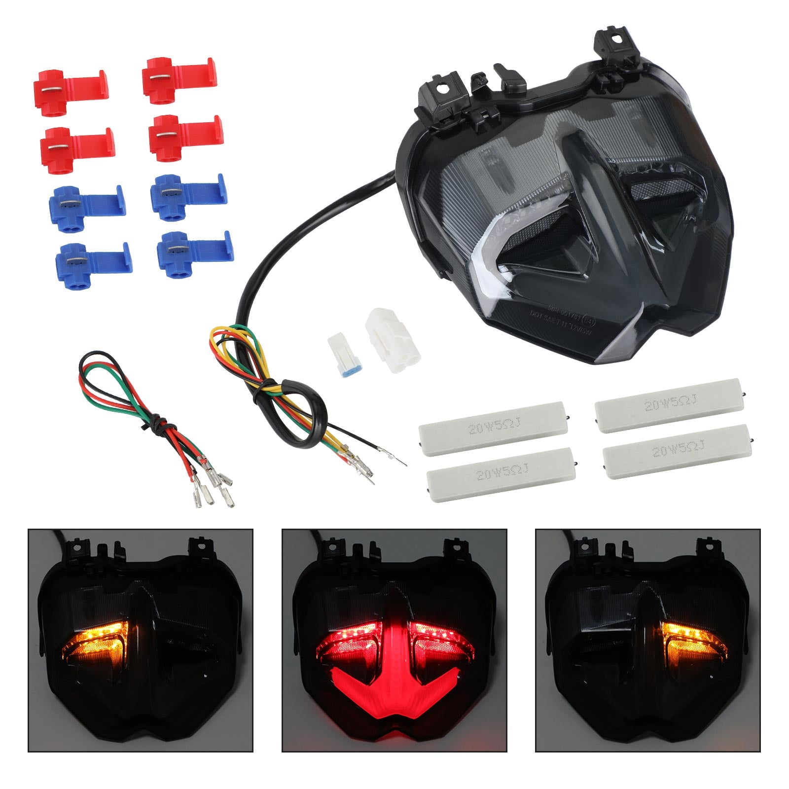 21-23 Yamaha MT-09 MT10 SP-Schwanzbremsen-Lichter integriert