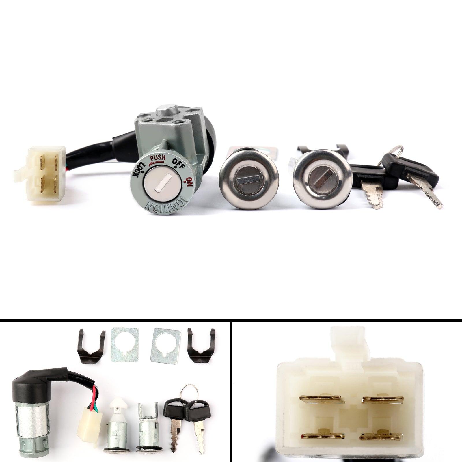 Ignition Switch Lock Set 35010-GV4-901 Fit For Honda CH80 Elite 1985-2007