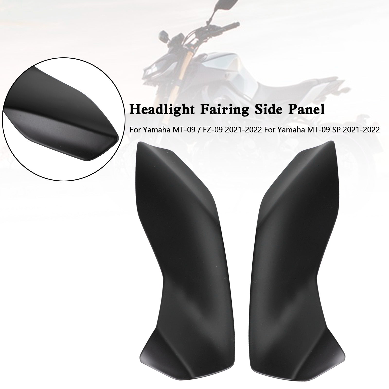 ヘッドライトフェアリングサイドパネルヤマハ MT-09 FZ09 MT-09 SP 2021-2022