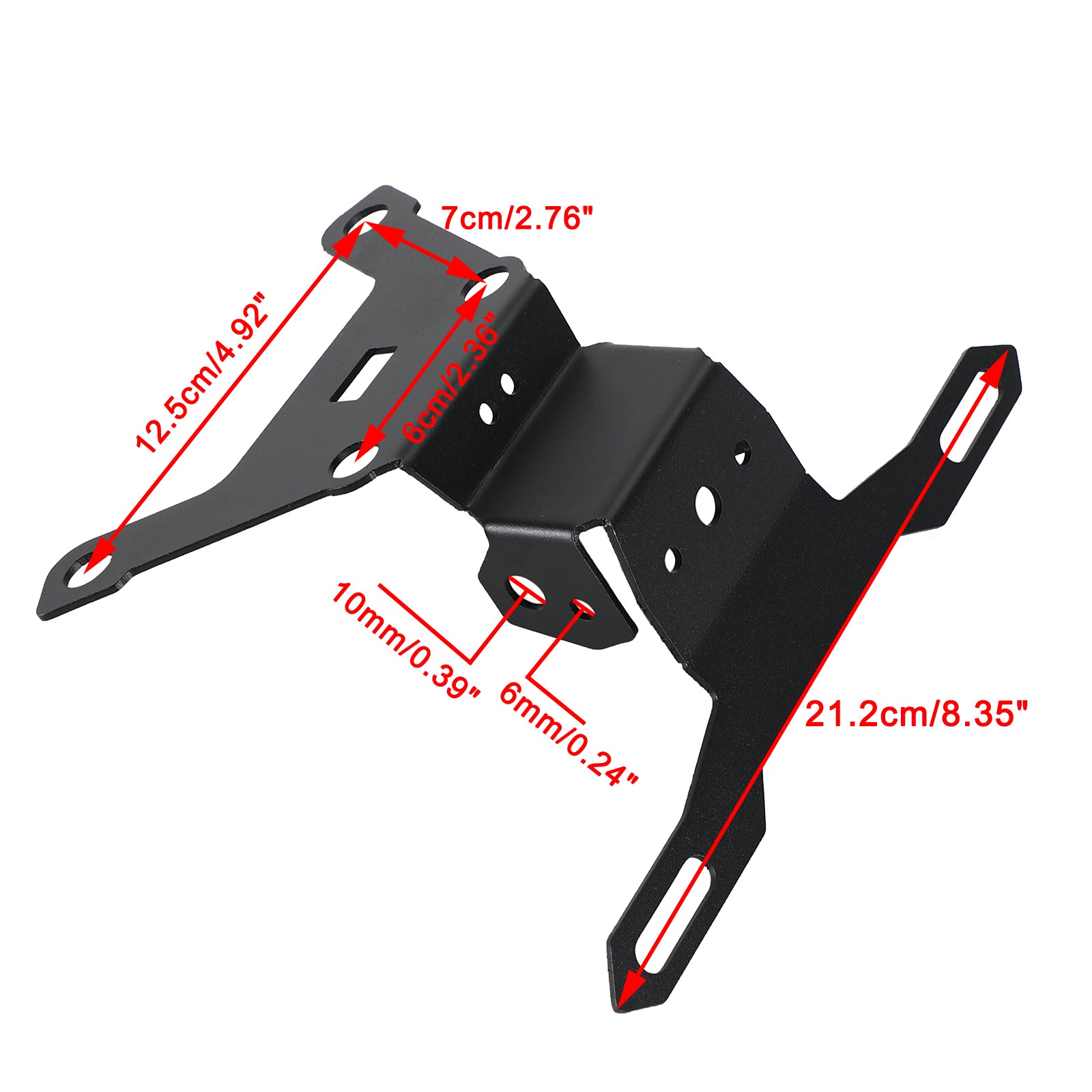 Kentekenplaathouder frame beugel geschikt voor Suzuki SV650 ABS 15-21 SV650X 18-21 generieke