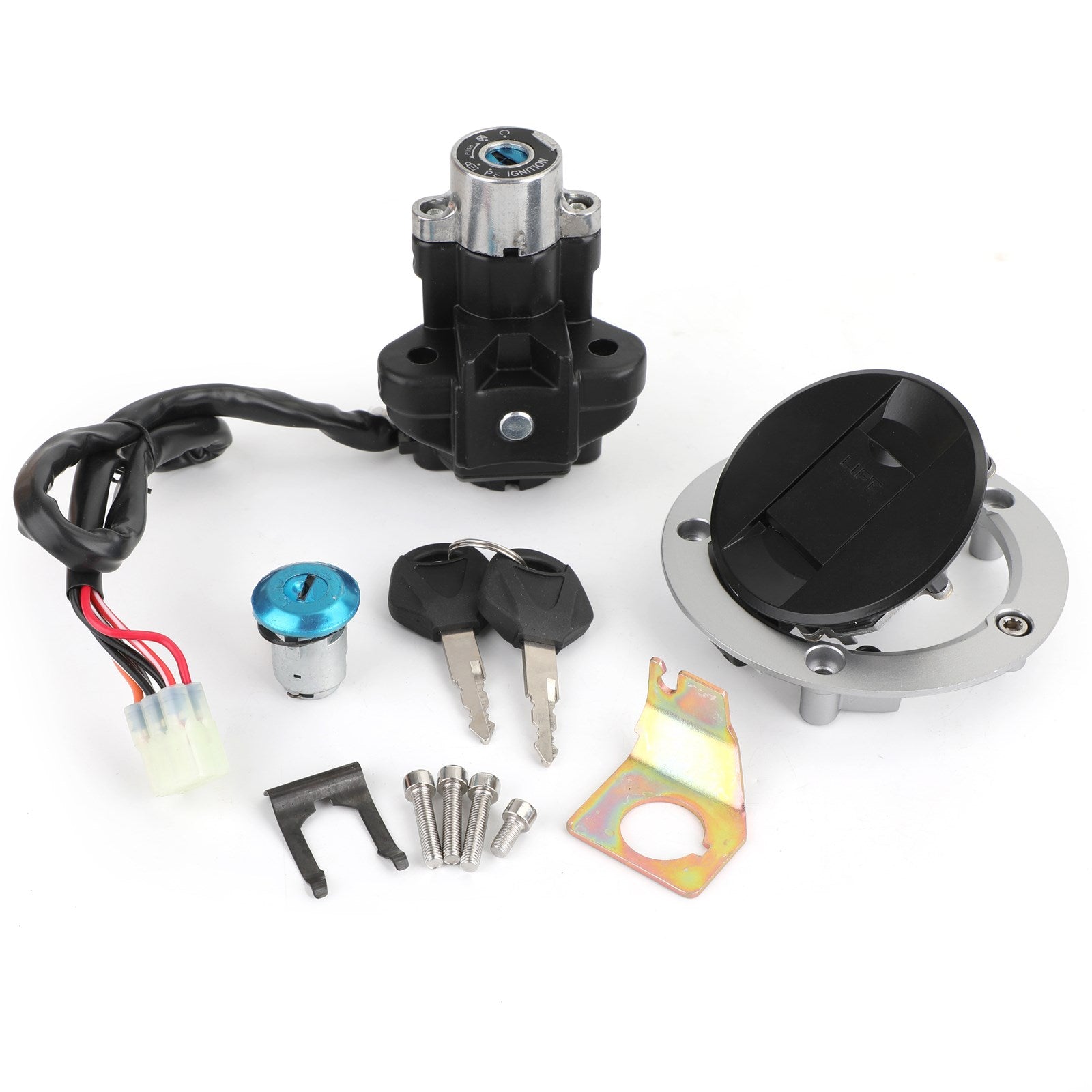 Suzuki GSXR 600 750 SV1000 Ignition Switch Lock & Fuel Gas Cap Key Set