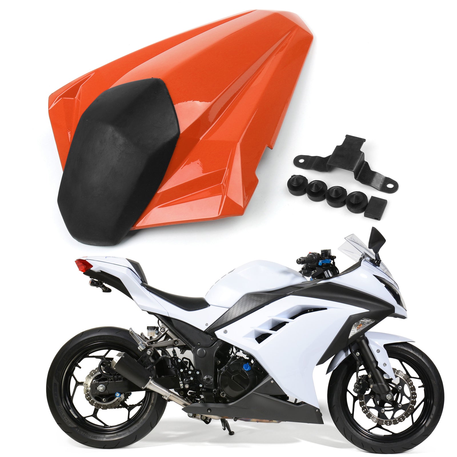 Rear Seat Cover cowl Fit For Kawasaki Ninja 300R / EX300R 2013-2024
