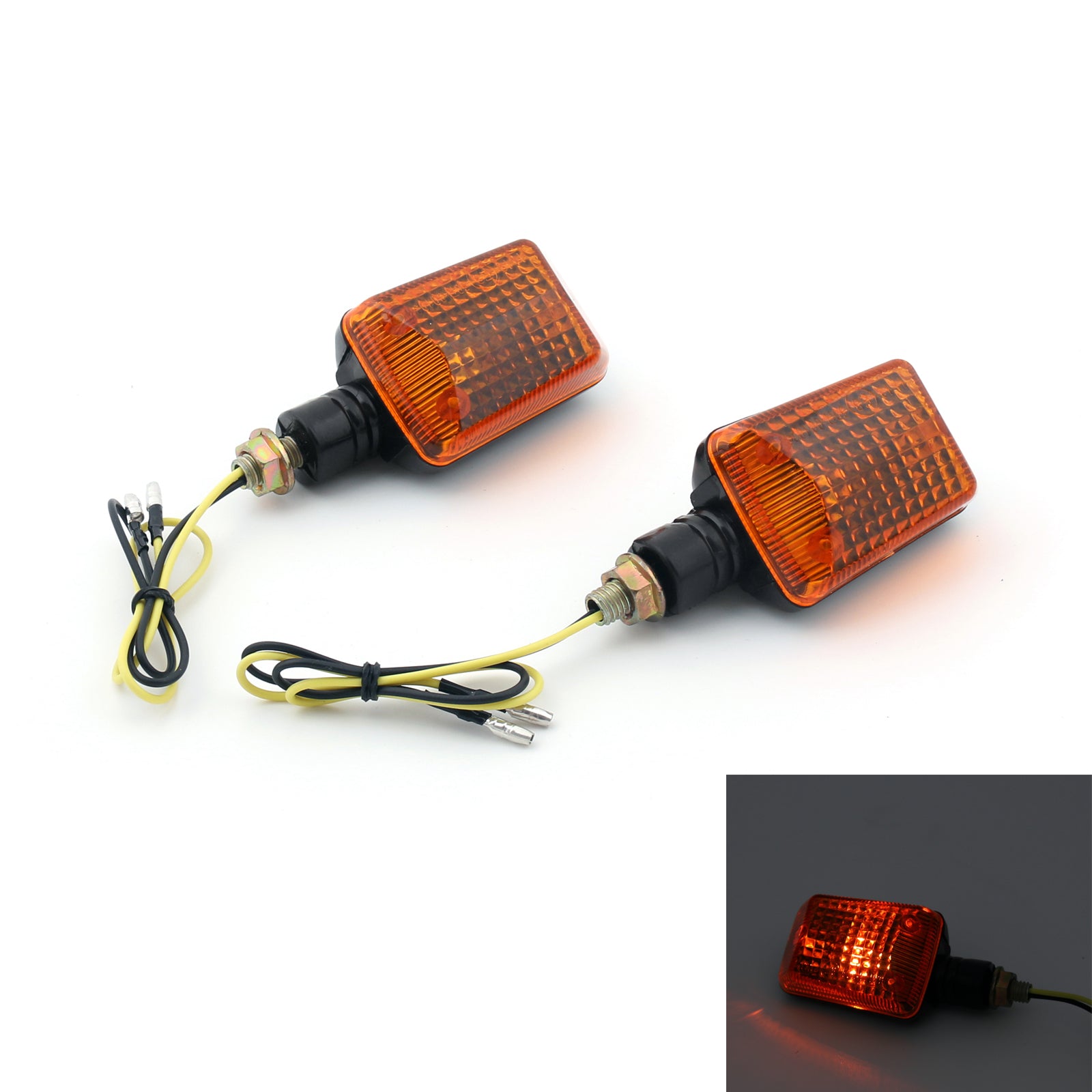 2 x Motorcycle universel Turn Signal Light Lampe clignoteurs