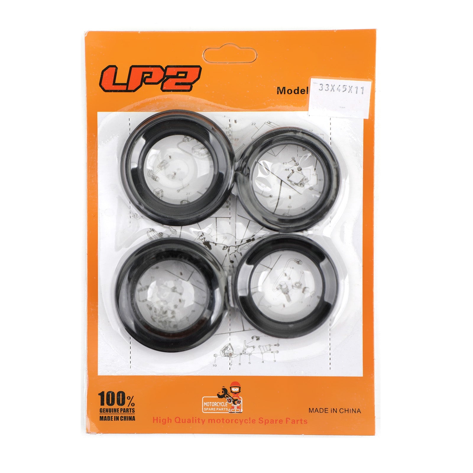 Gaffelpakningsstøvsett for Yamaha YZ80 BW200 TW225 TW200 TW125 TZR50 TZR125 83-18