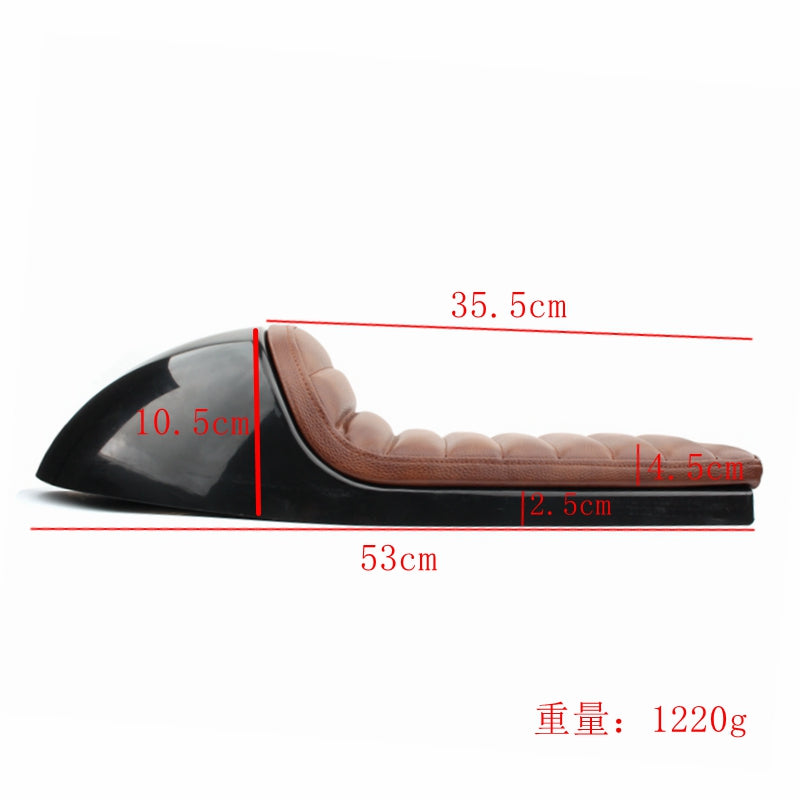 Universal Cafe Racer Seat Retro Seat Pan Base Vintage Cushion Scrambler Saddle Three Color