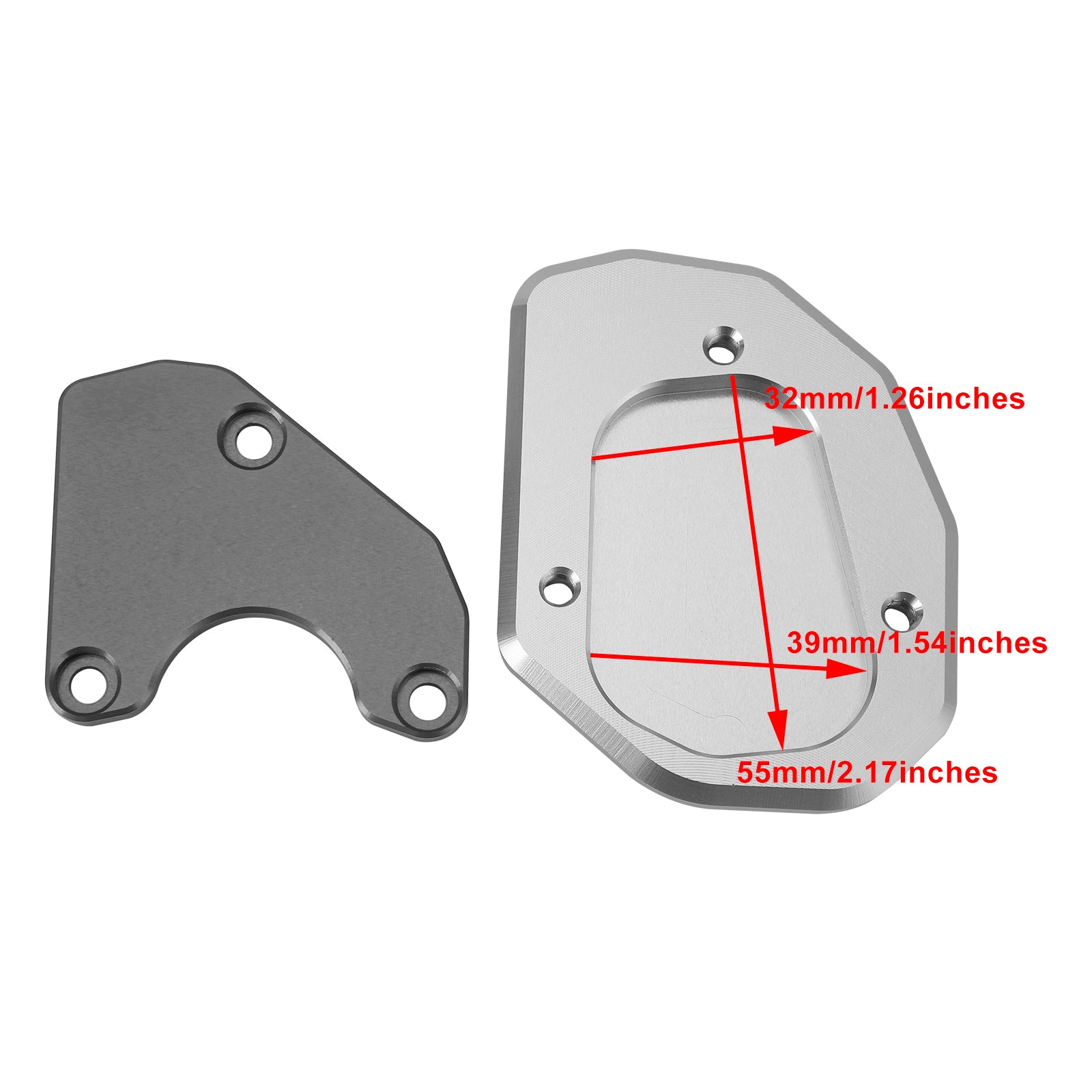 21-22 Trident 660 Kickstand Enlarge Plate Pad