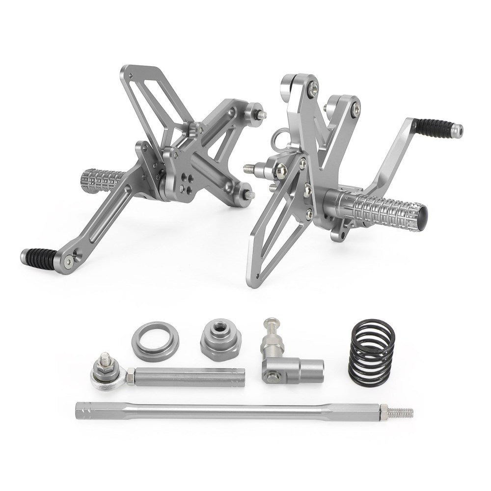 CNC-Aluminium-Fußrastenanlage, Fußrasten, passend für Kawasaki Ninja ZX 25R ZX-25R 2020–2021. Generischer FedEx Express-Versand
