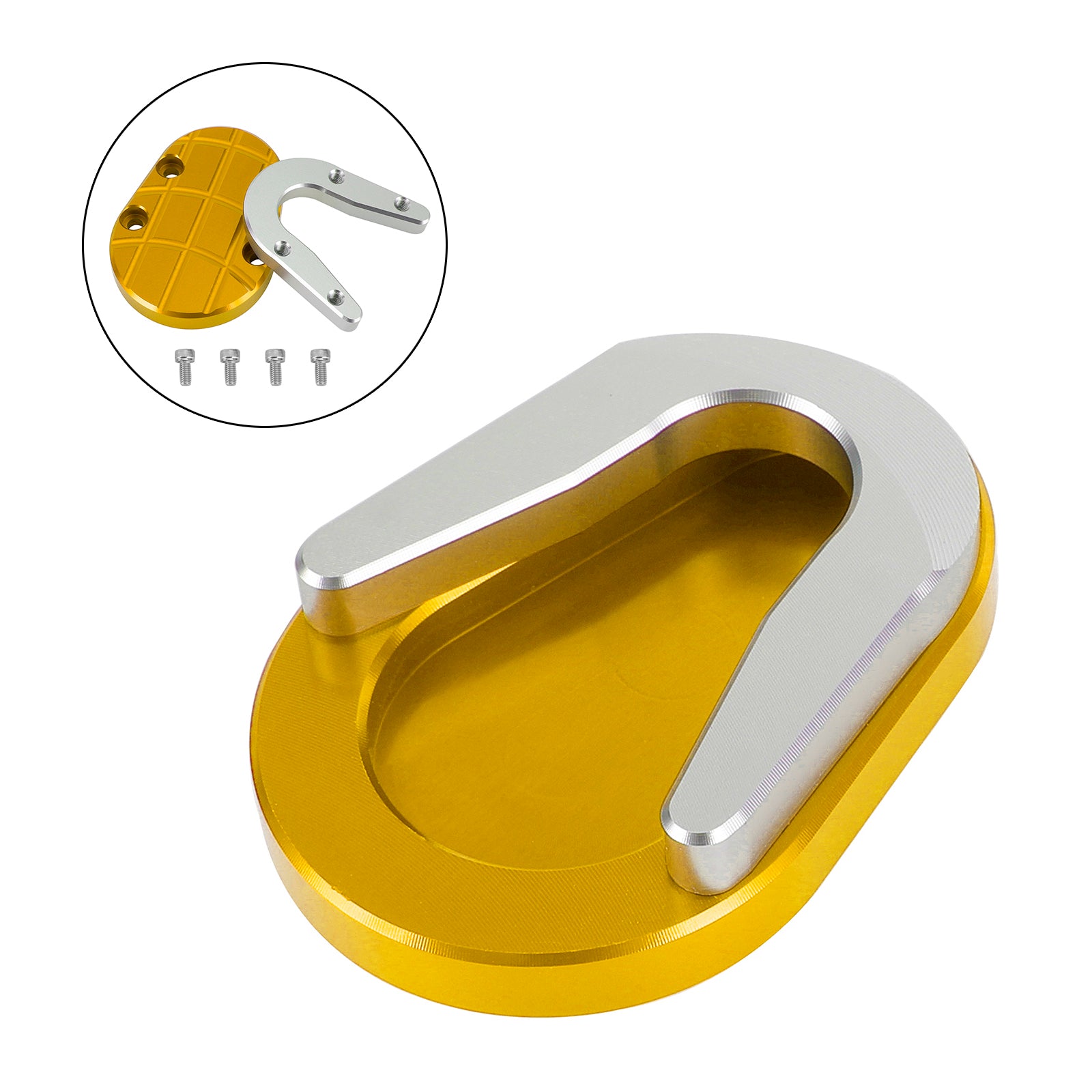 13-20 Vespa Sprint dan Primavera 150 Pata de cabra Almohadilla de extensión de caballete lateral