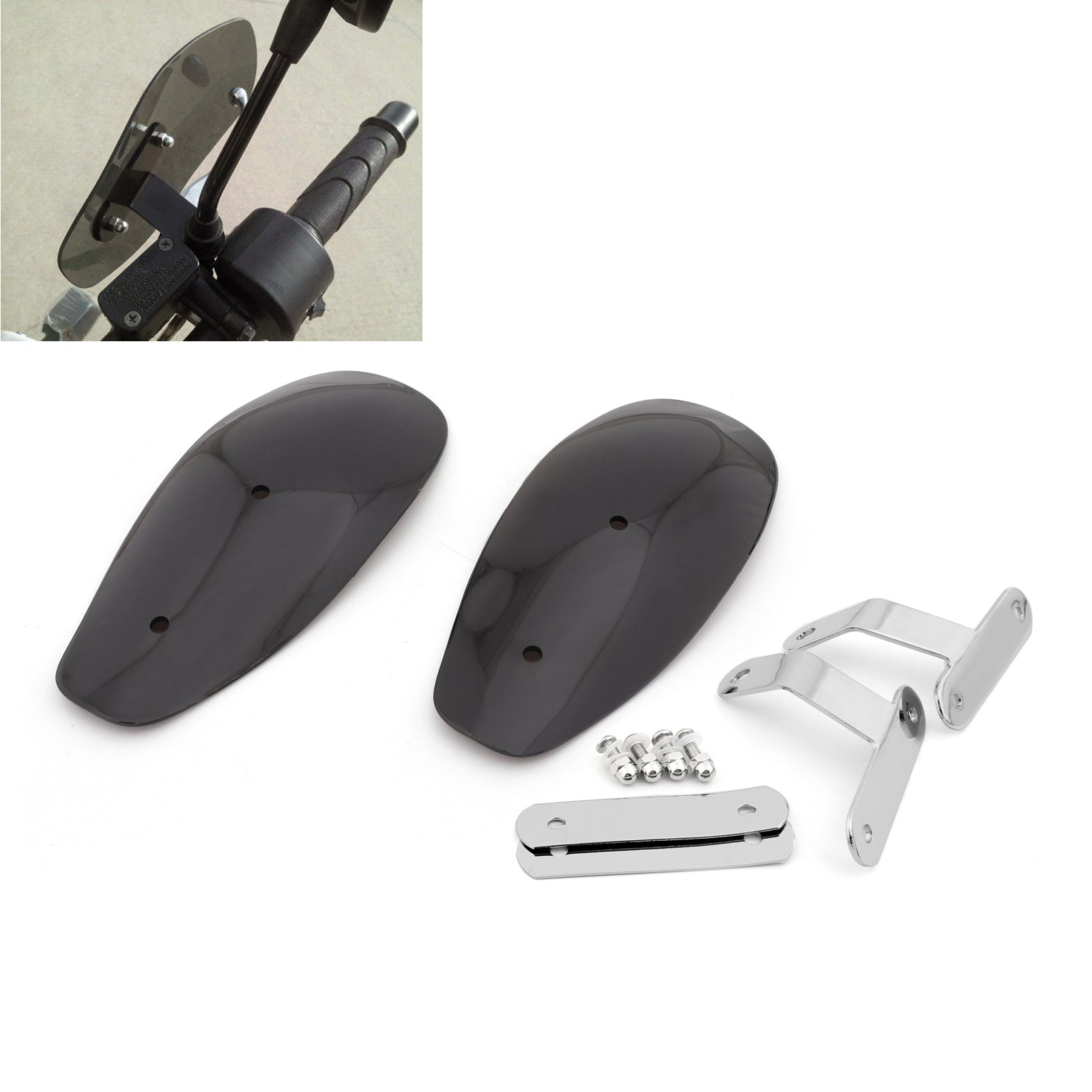 Hand Guard Cold Wind Deflector Shield voor Softail Touring Honda Smoke