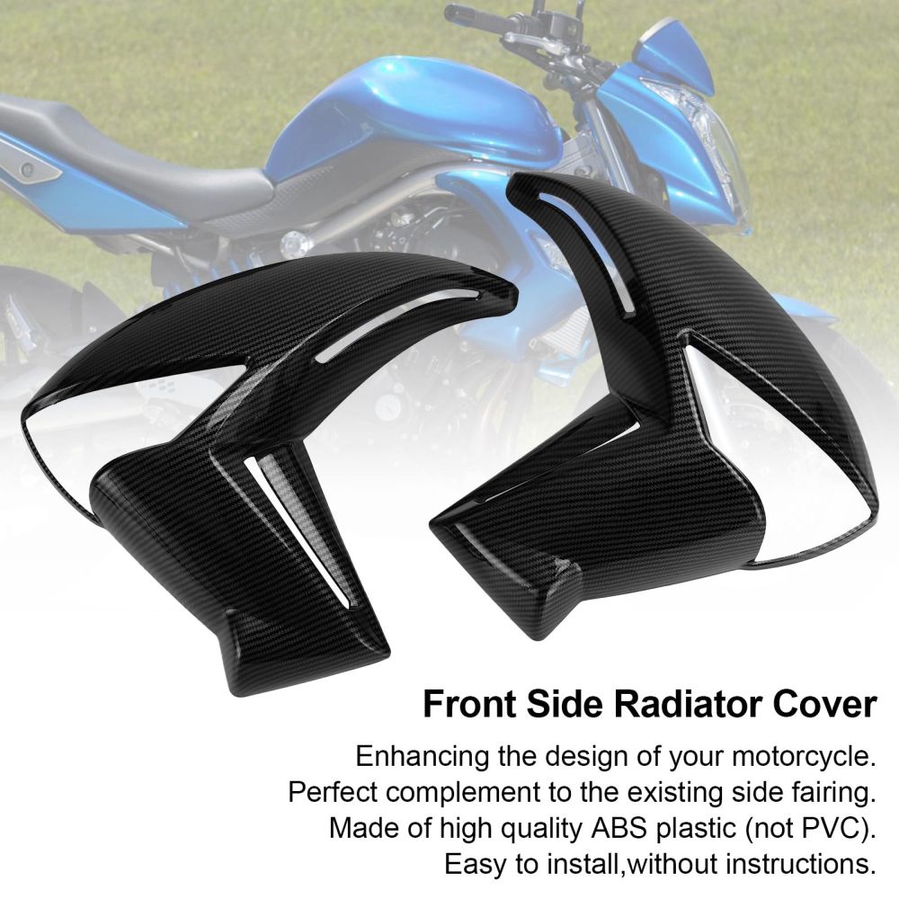 Front Side Radiator Cover Panel Fairing Cowling for Kawasaki ER6N 2009-2011 generisk