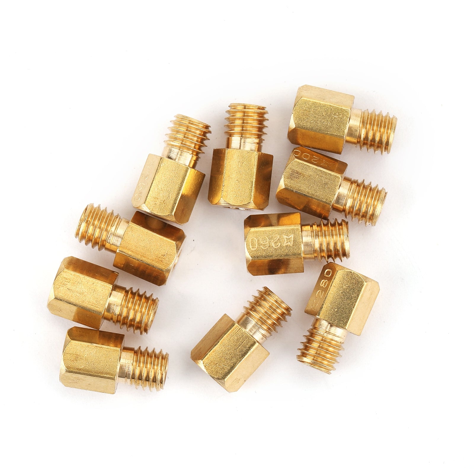 10pcs Mikuni VM/TM/TMX Carburador 200-290 220 250 4/042 Jatos principais do tipo