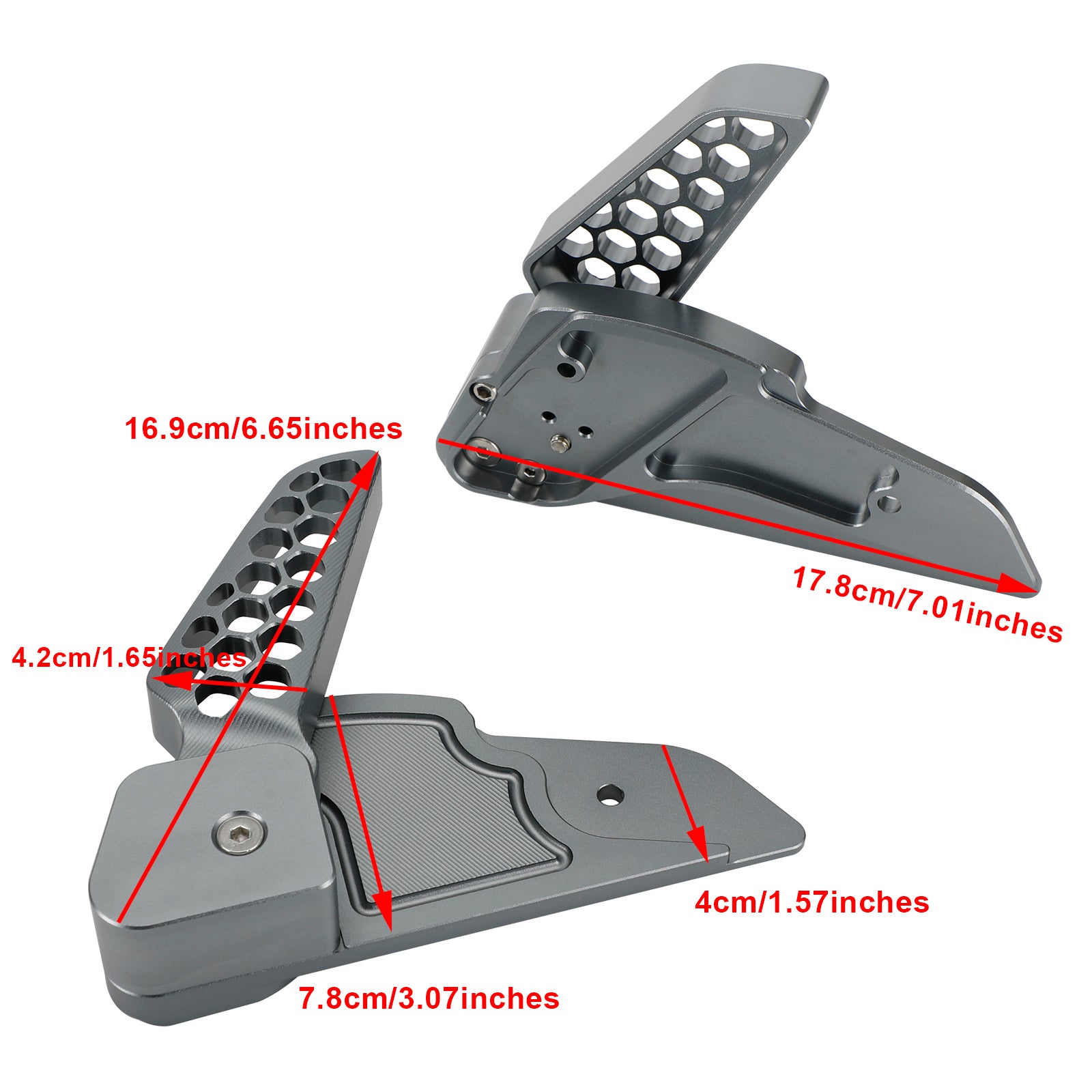 Bakre fotstöd Fotpinnen passar för Vespa Primavera/Sprint 125 150 17-20