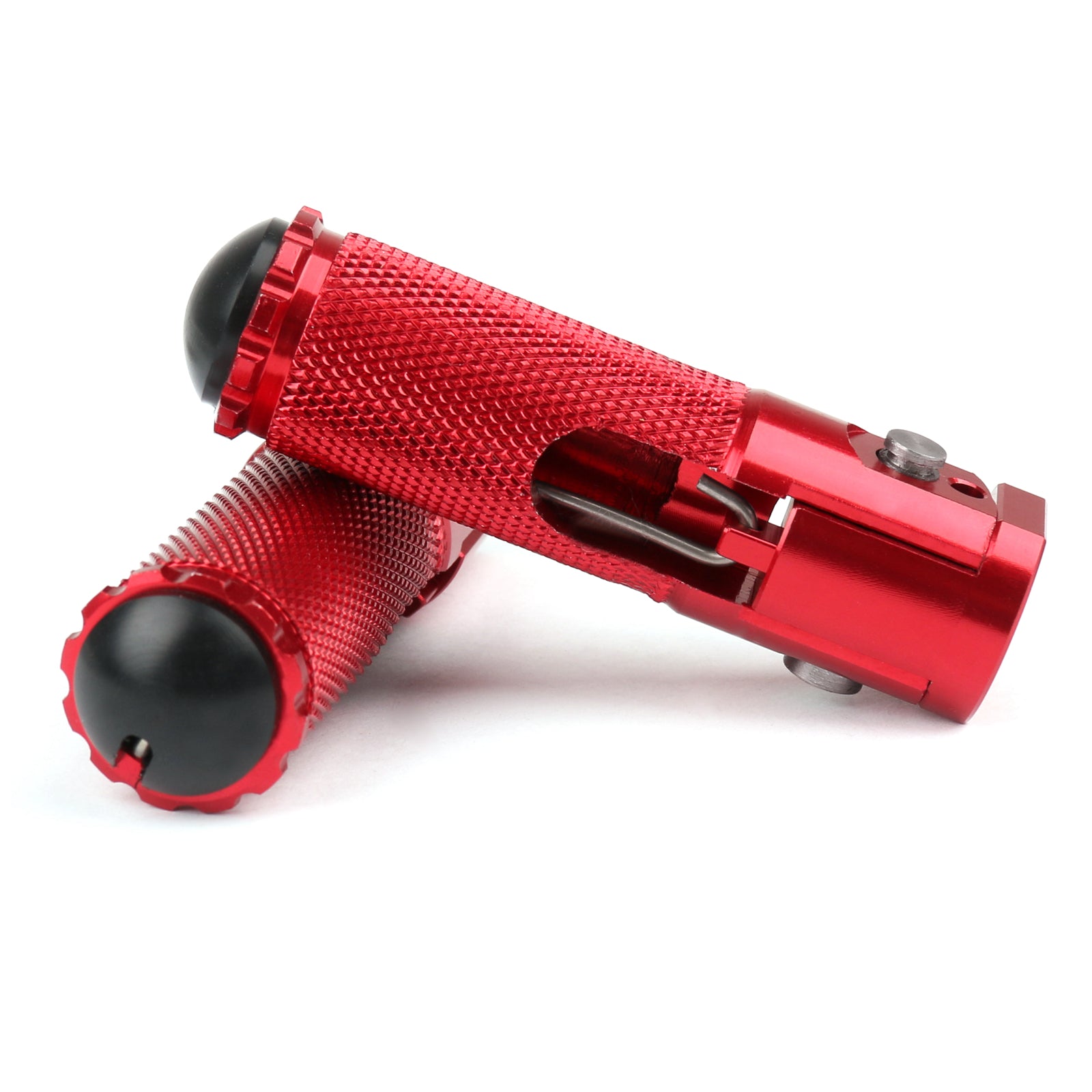 CNC Folding Foot Pegs Footpeg Bakuppsättning Rest Racing för universell motorcykel