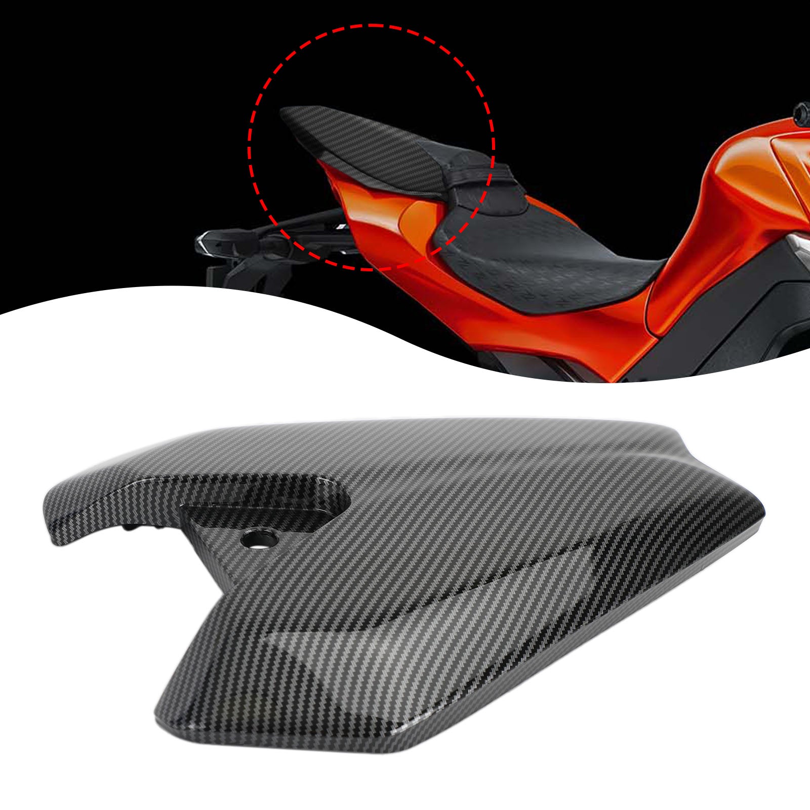 Motorcykel baksäte mässan täcker kåp för kawasaki z1000 2014-2022 generisk