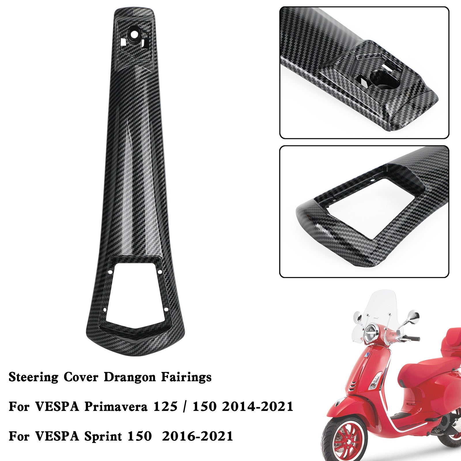 Carenatura copertura clacson in ABS per VESPA Sprint Primavera 125/150 2014-2021