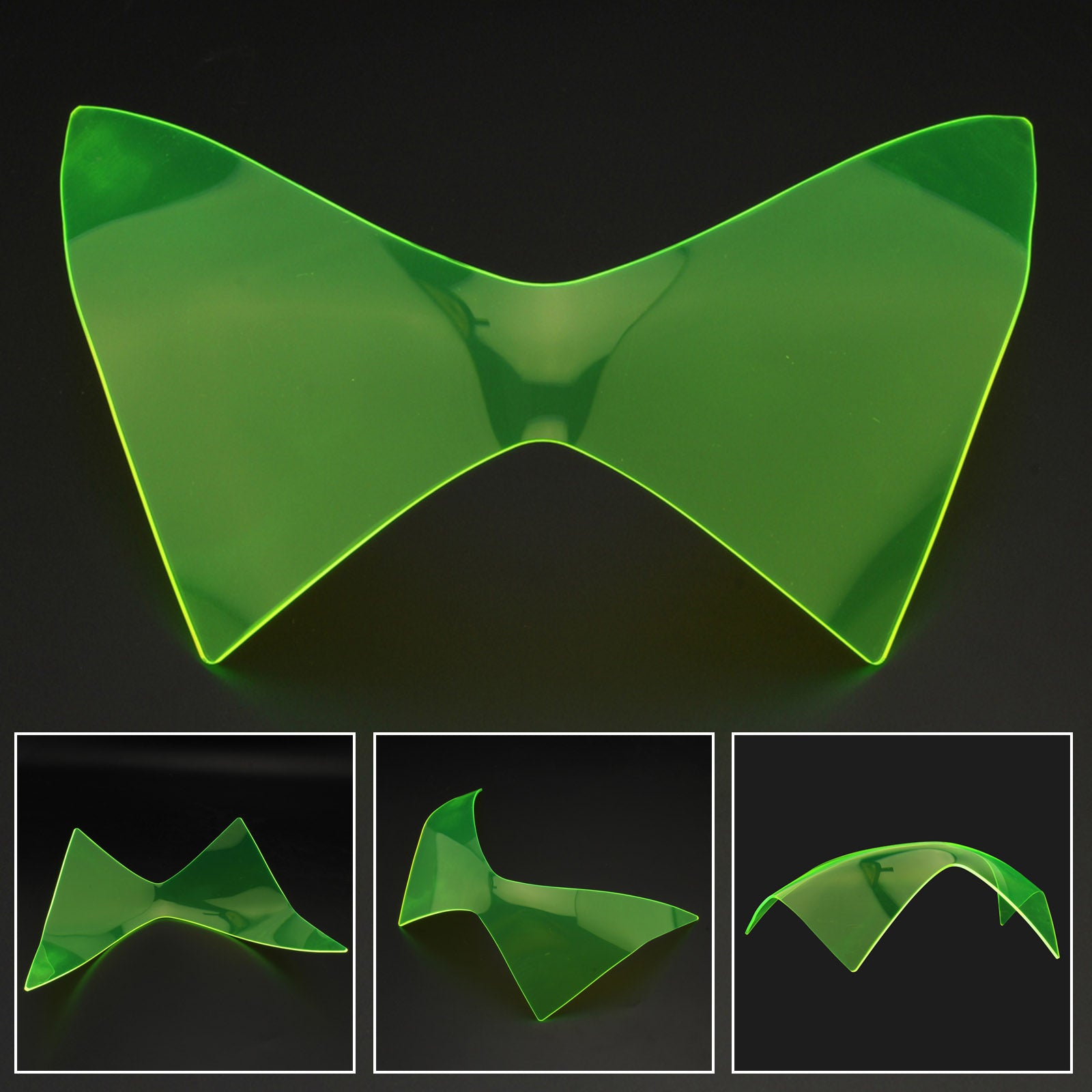 Cubierta de protección de lente de faro delantero para Kawasaki Z250 Z300 Z800 13-16 Smoke Generic