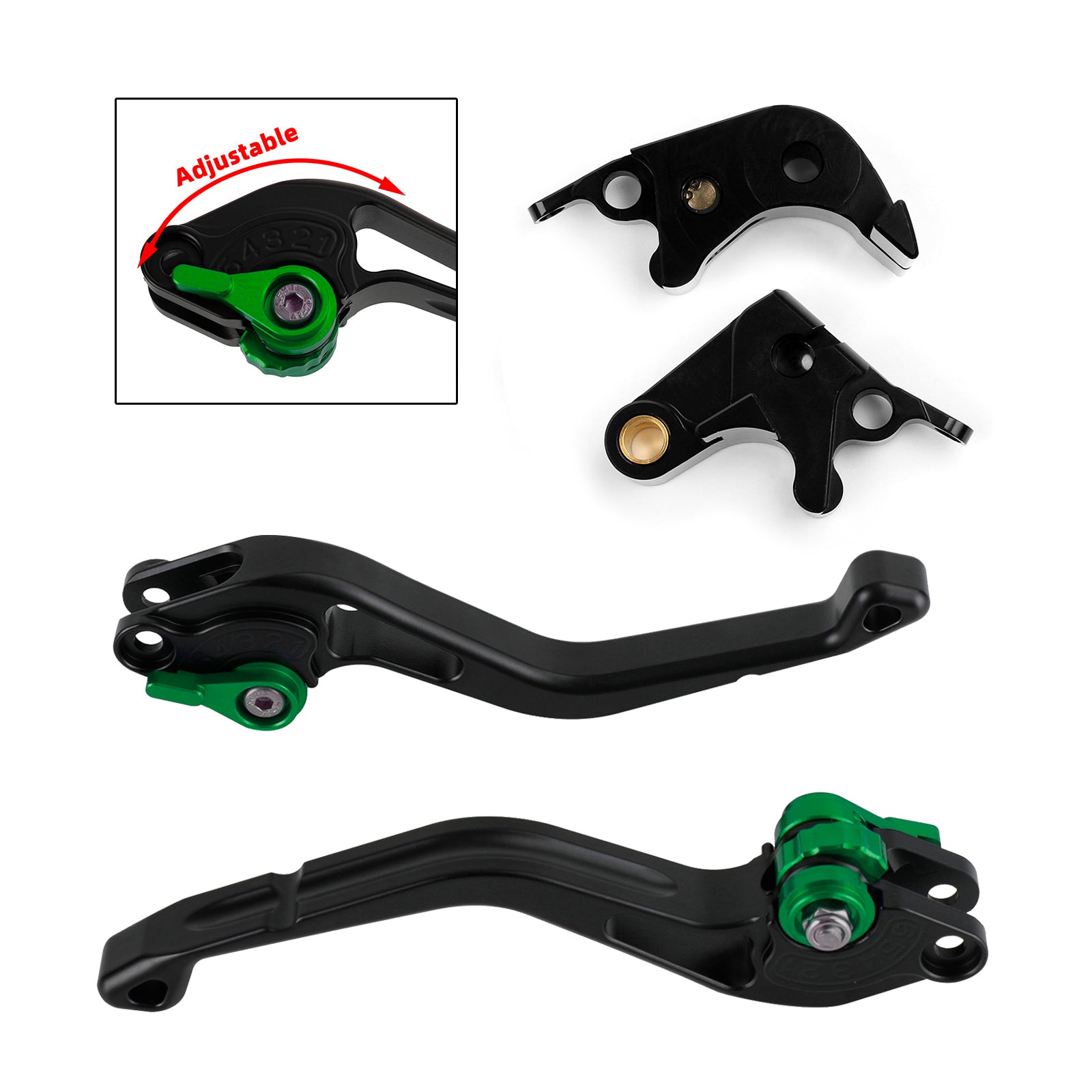 Nouveau levier de frein à embrayage court ajustement pour suzuki gsxr600 750 06-10 gsxr1000 05-06