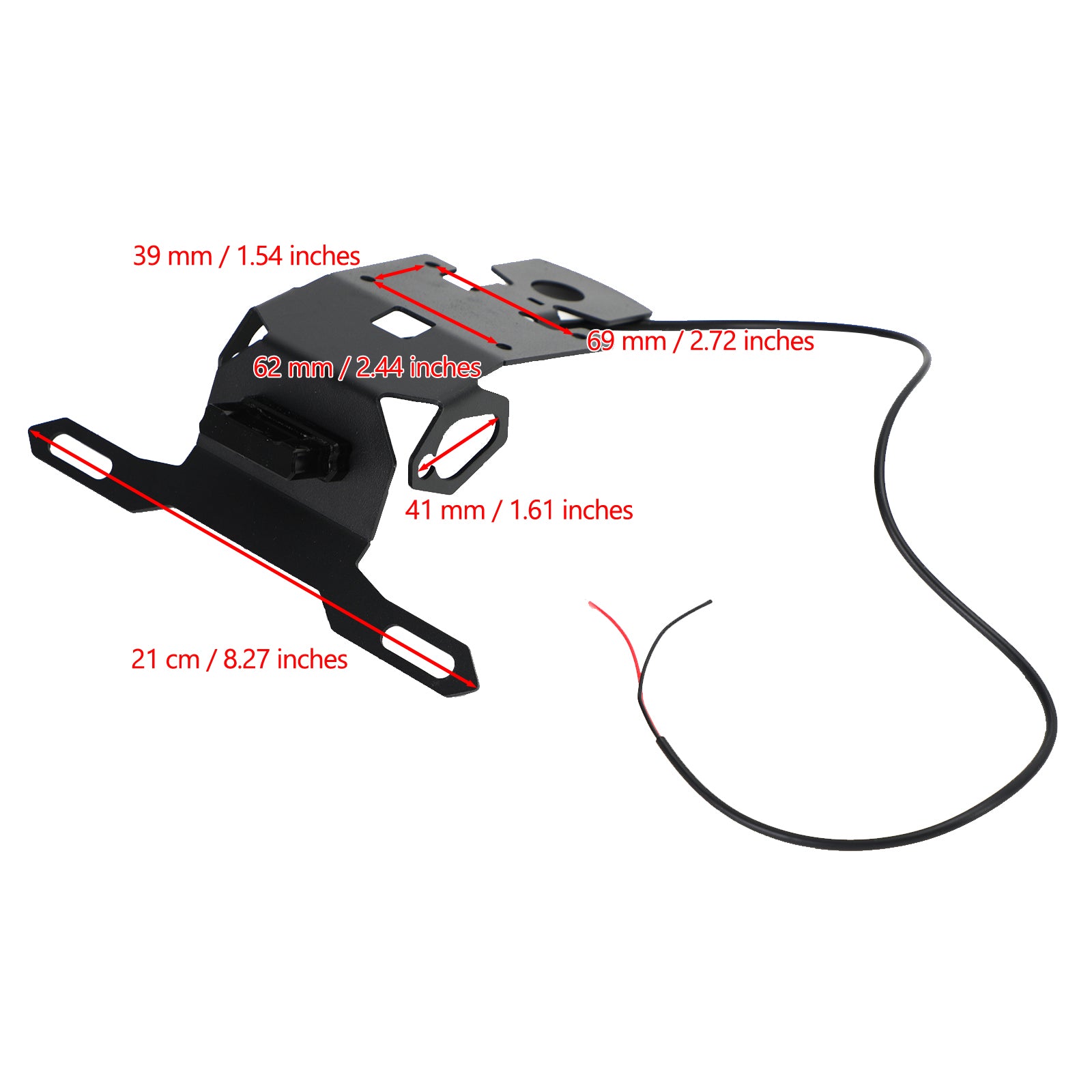 Držák držáku poznávacích značek vhodný pro Yamaha MT15 MT-15 2019-2021