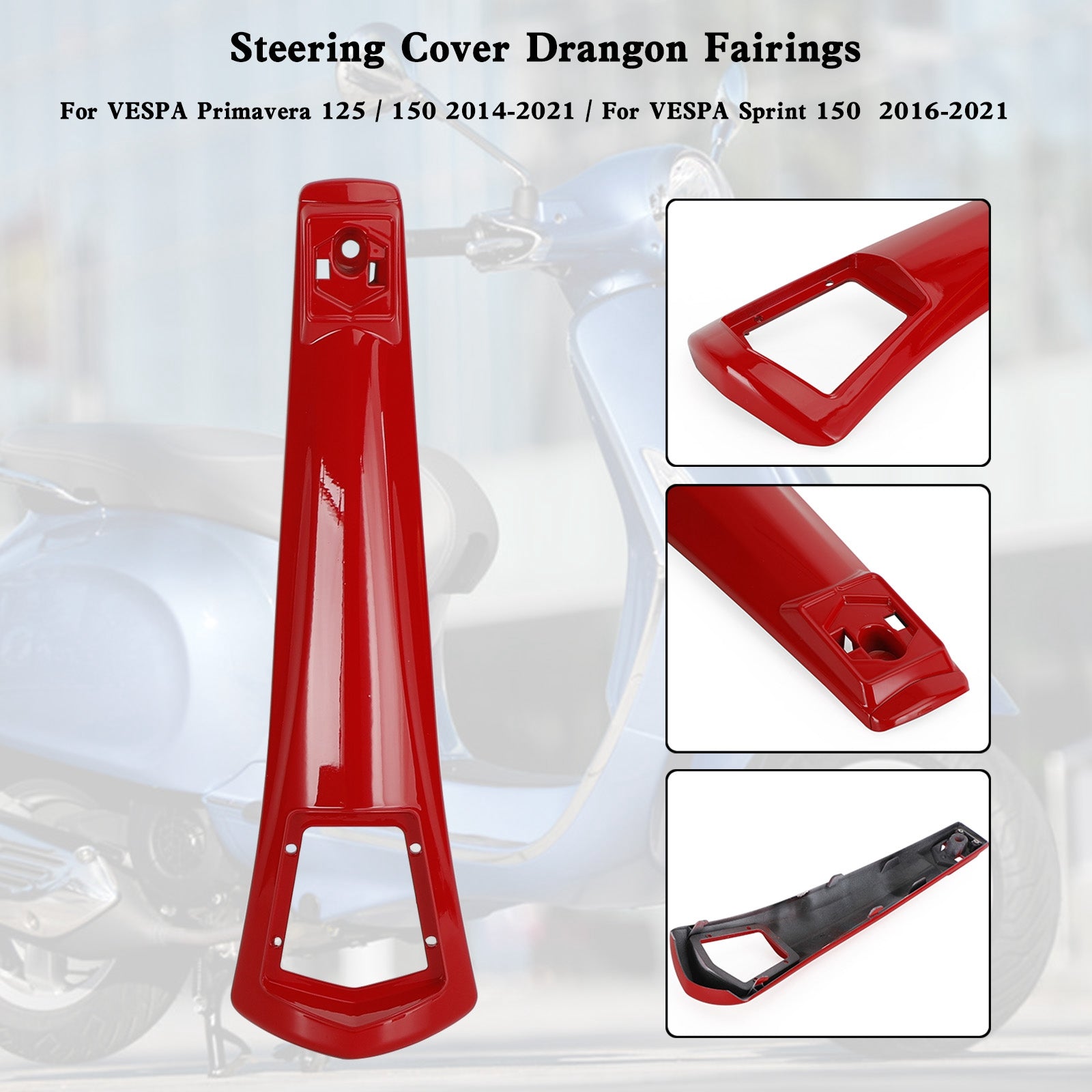 Carenatura copertura clacson in ABS per VESPA Sprint Primavera 125/150 2014-2021