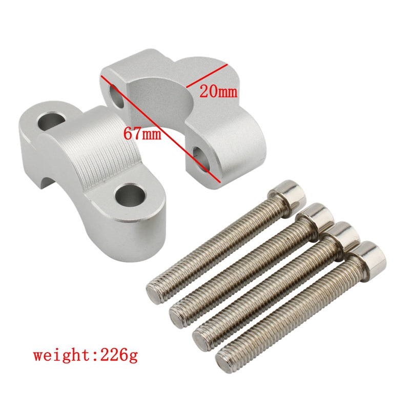 Aluminiumsstyrestangstalere Klemme Fit til BMW S 1000 XR (K69) 2020 - 2021 Generisk