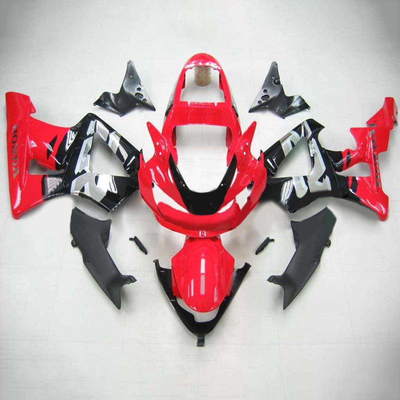 Amotopart 2000-2001 Honda CBR929RR Fairing Red&Black Style3 Kit