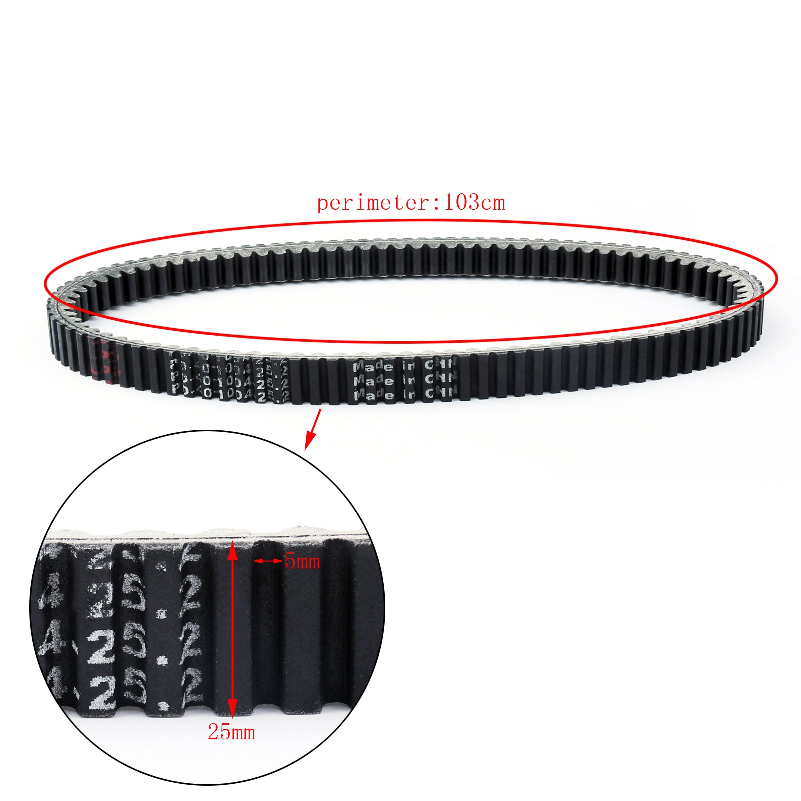 Drive Belt V-Belt For Kawasaki J300 J 300 ABS SC300A/B 59011-Y004 59011-Y009