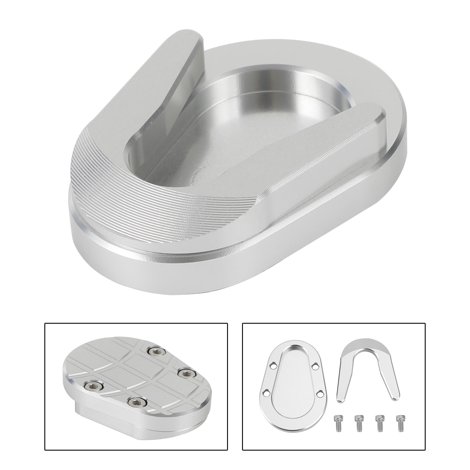 13-20 Vespa Sprint dan Primavera 150 Pata de cabra Almohadilla de extensión de caballete lateral