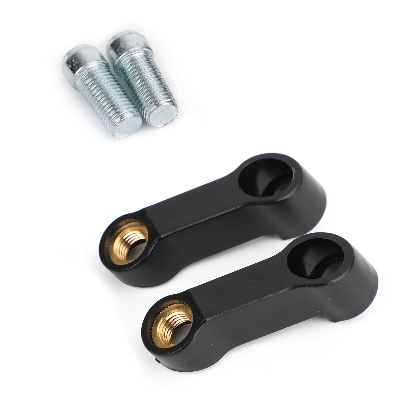 Soporte de extensión elevador de espejo, 10mm, M10, ajuste Universal para Suzuki, color negro