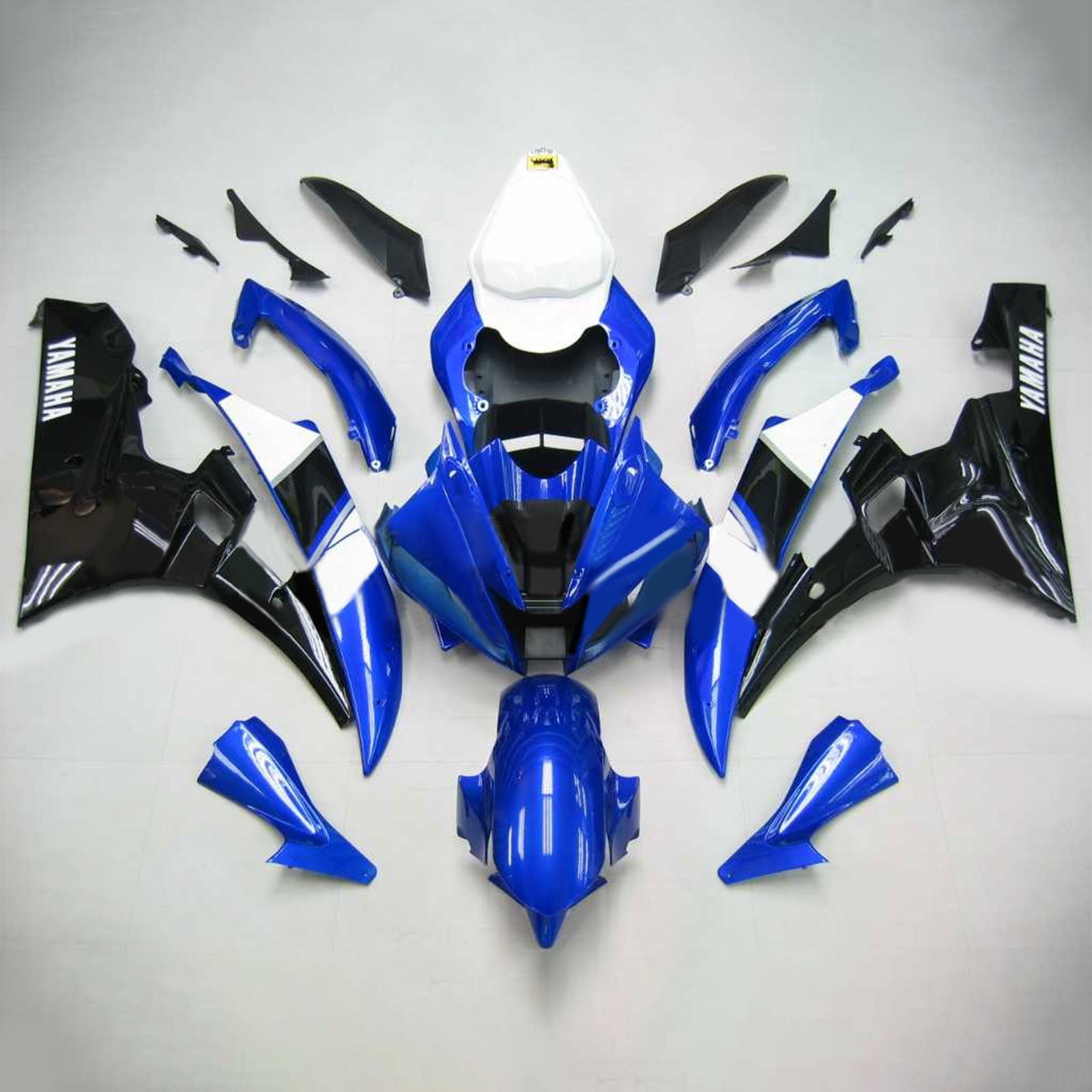 Amotopart Yamaha 2006-2007 YZF 600 R6 Blue Black Fairing Kit
